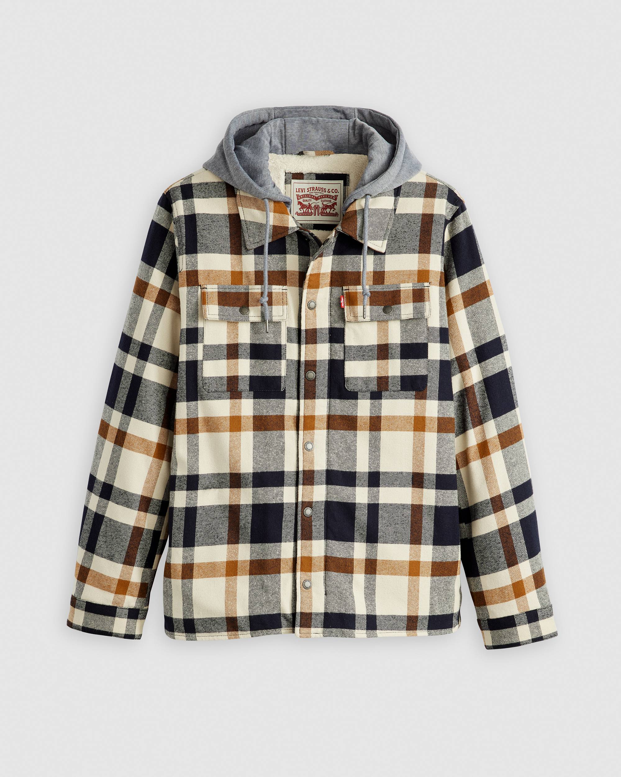Cotton Plaid Sherpa Lined Shacket - Multi-color | Levi's® US Cotton Plaid Sherpa Lined Shacket - Multi-color | Levi's® US