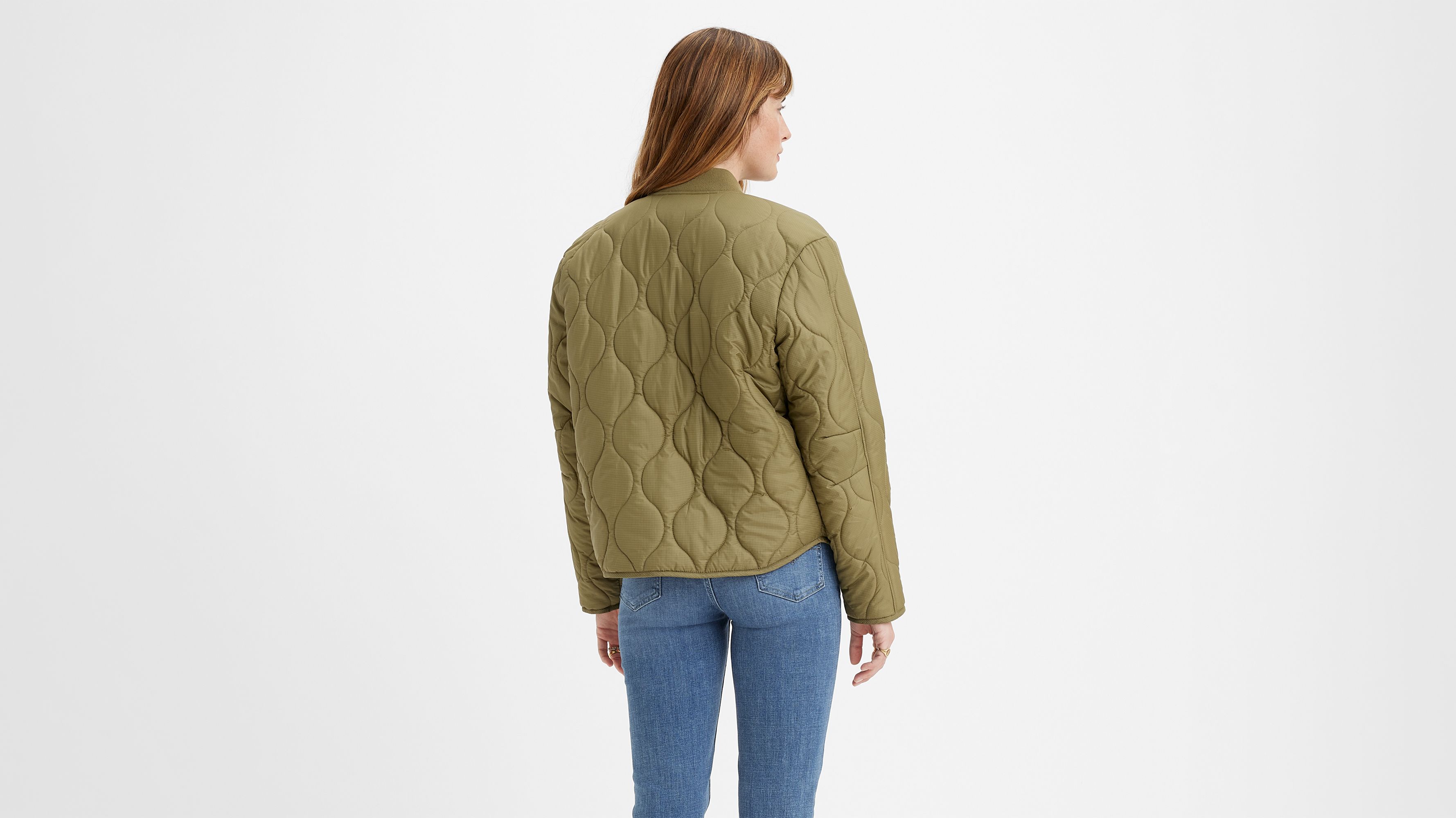 madewell quilted military jacket