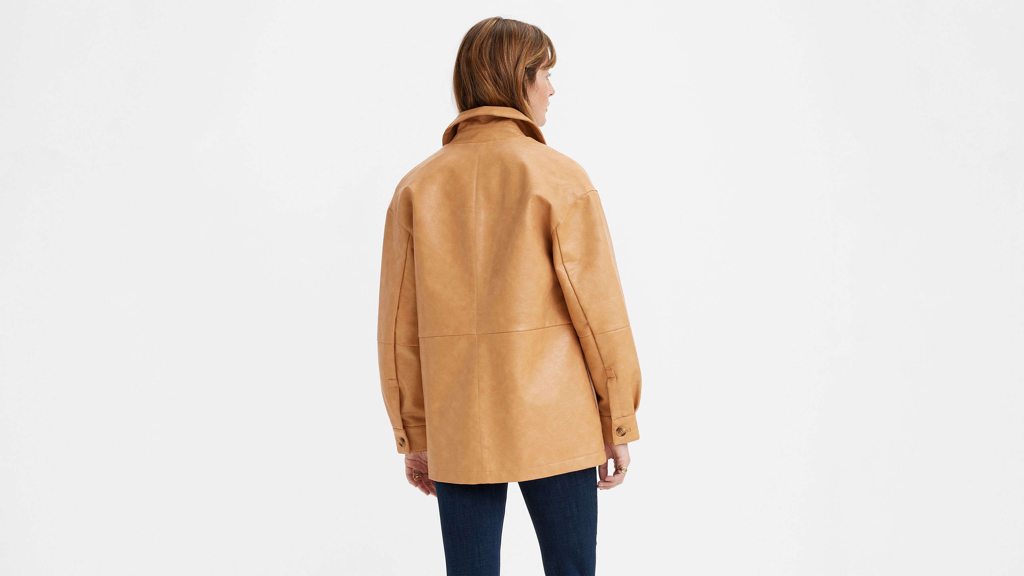 Faux Leather Vintage Blazer Jacket - Tan | Levi's® US