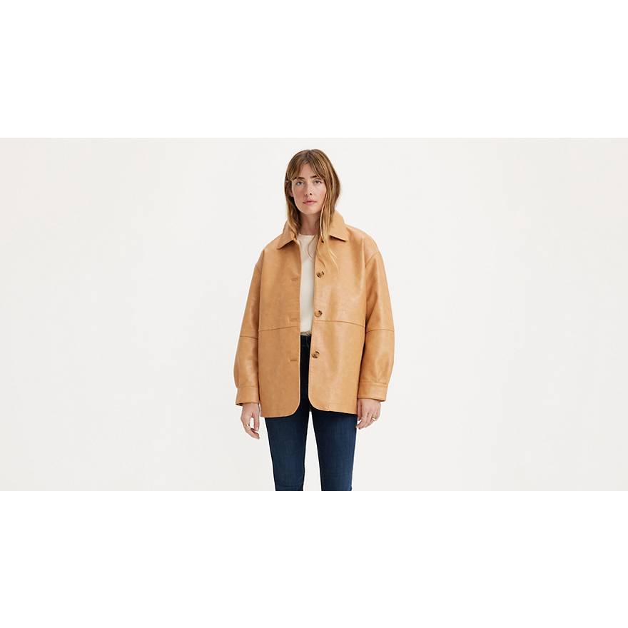 Faux Leather Vintage Blazer Jacket - Tan | Levi's® US