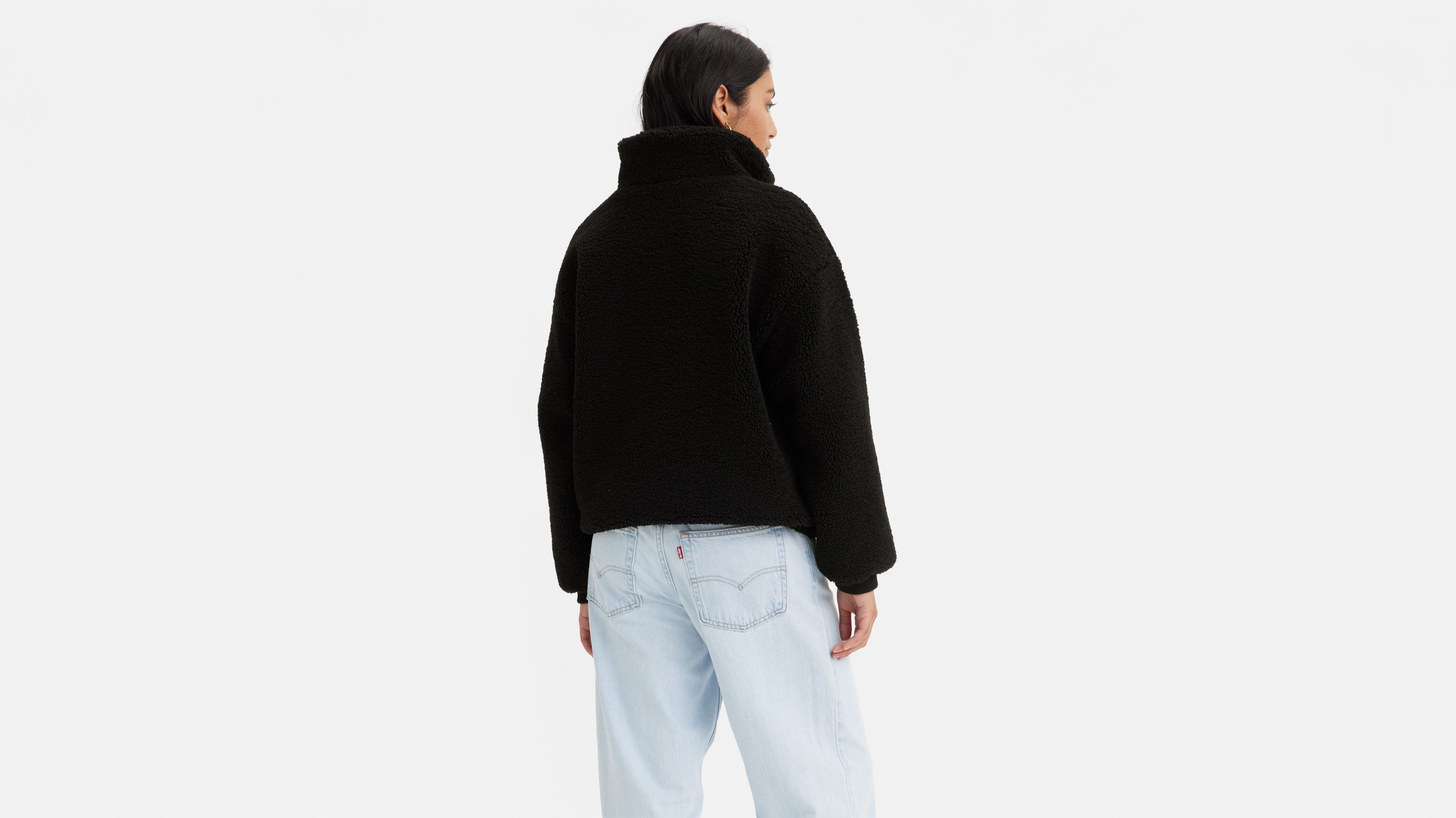 Teddy Sherpa Jacket - Black