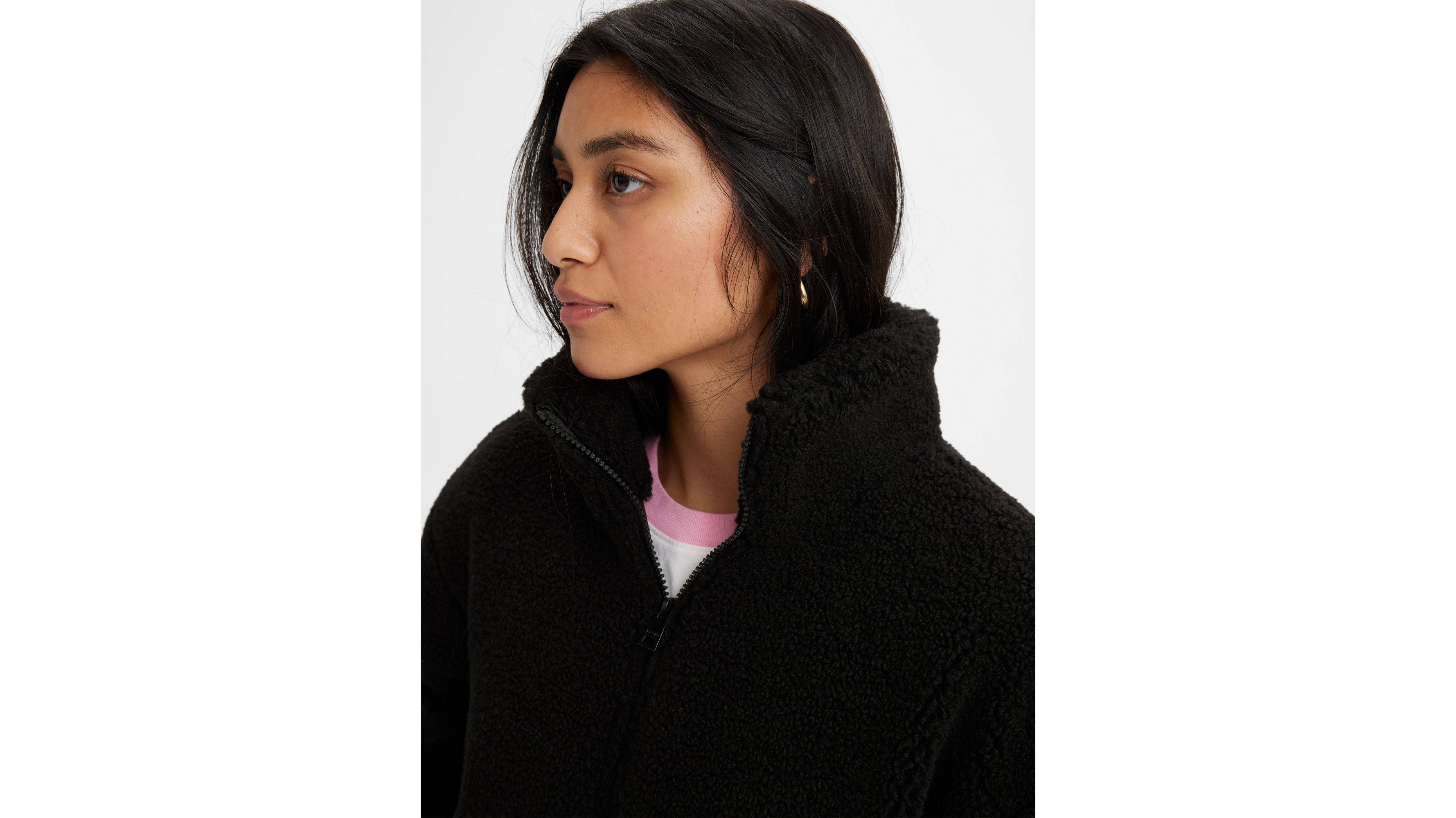 Teddy Sherpa Jacket - Black