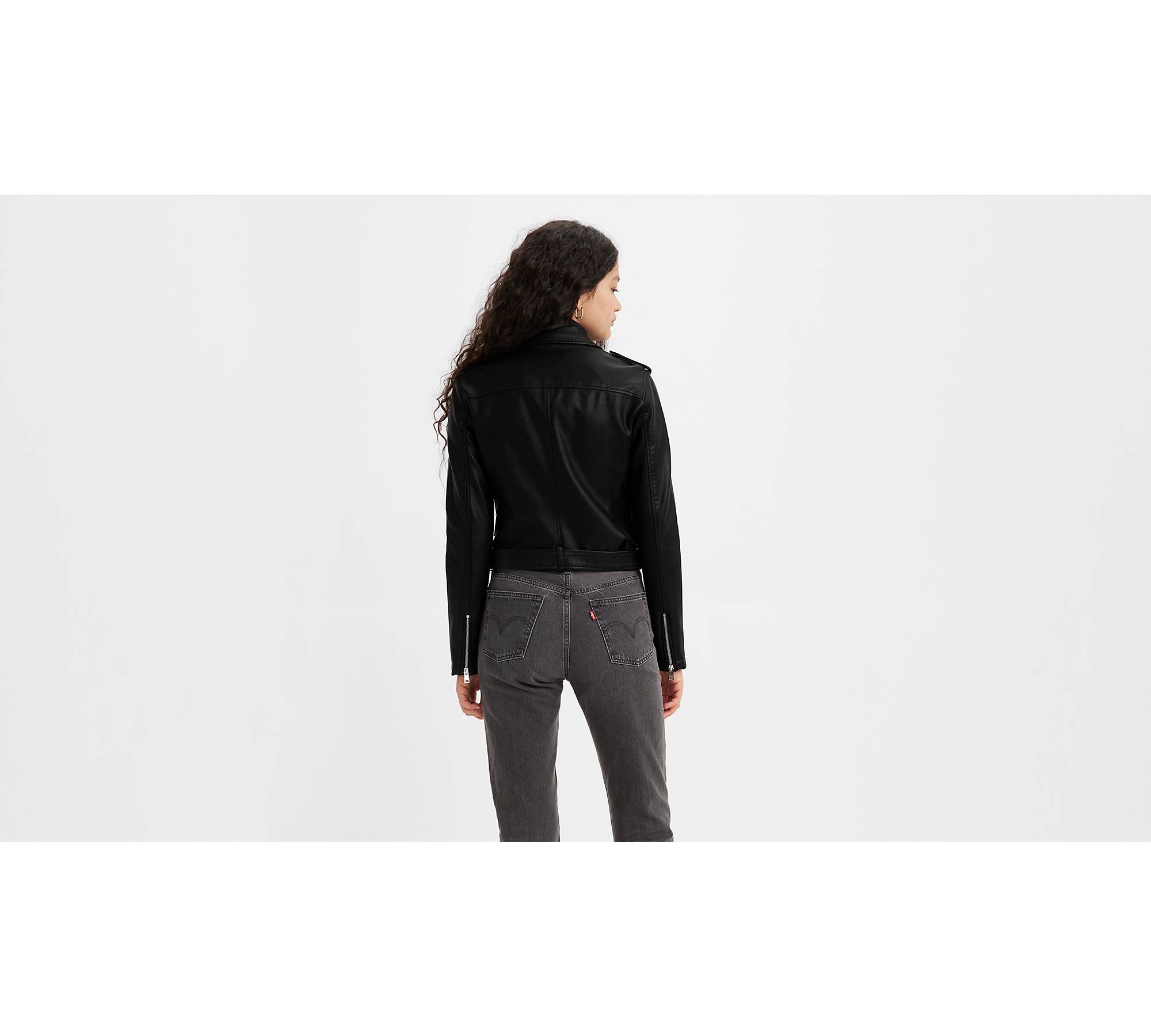 Womens Motorcycle Jacket: Academia Style Faux Leather Jacket In Black/Red S  5XL From Herish, $28.28