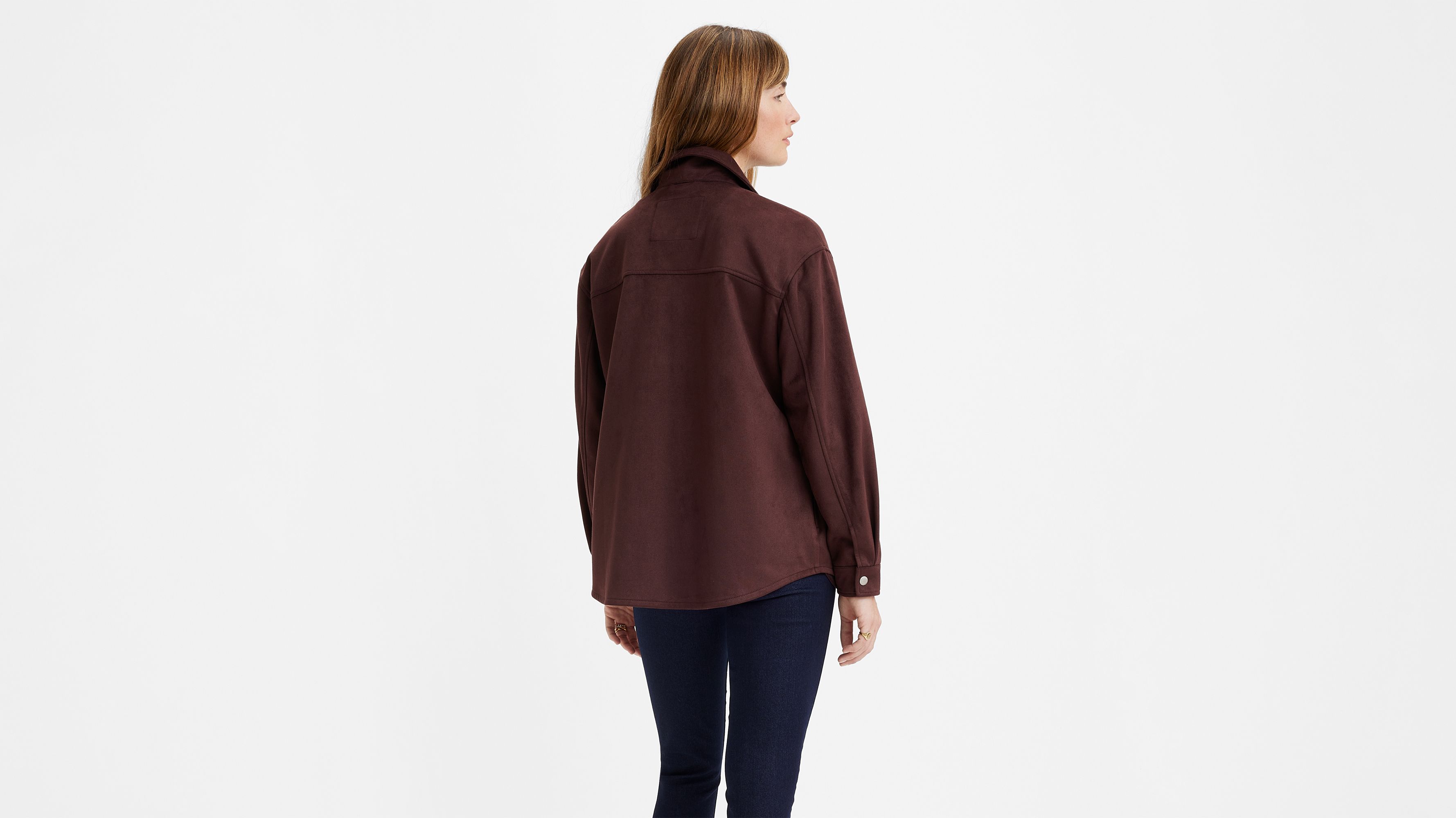 Faux Suede Shirt Jacket - Brown | Levi's® US