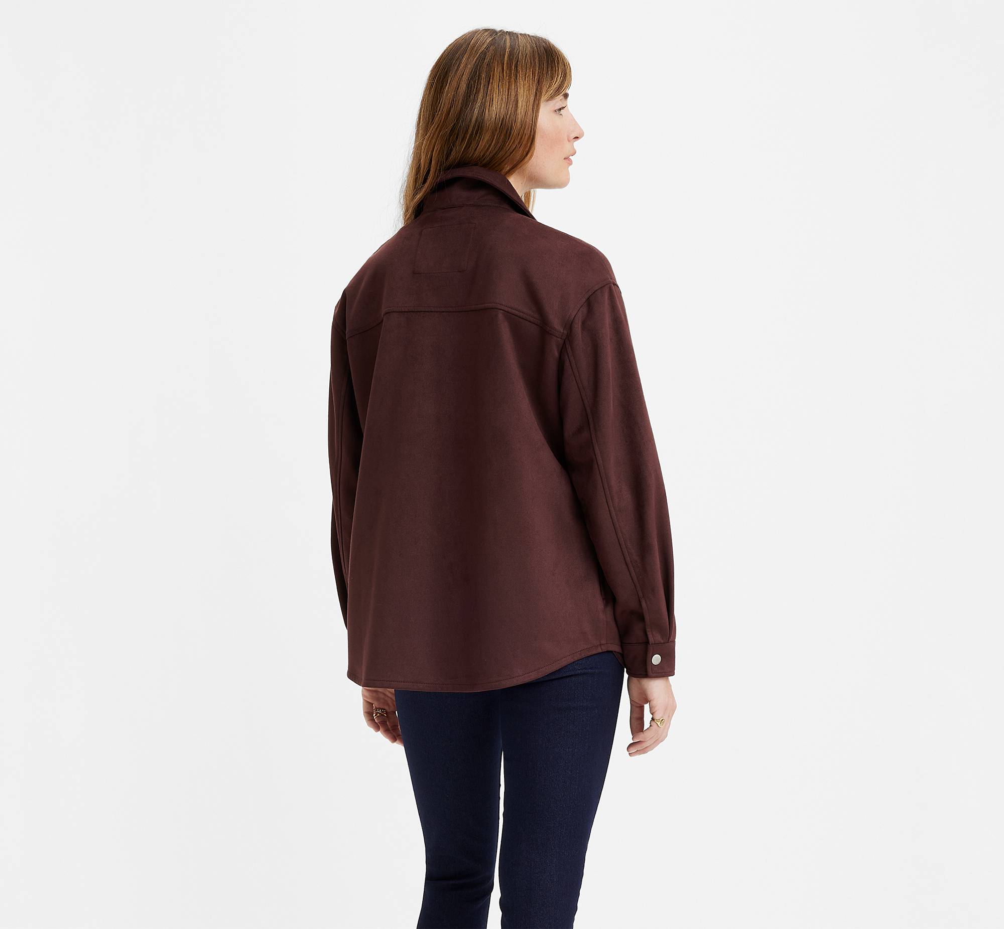 Faux Suede Shirt Jacket - Brown | Levi's® US