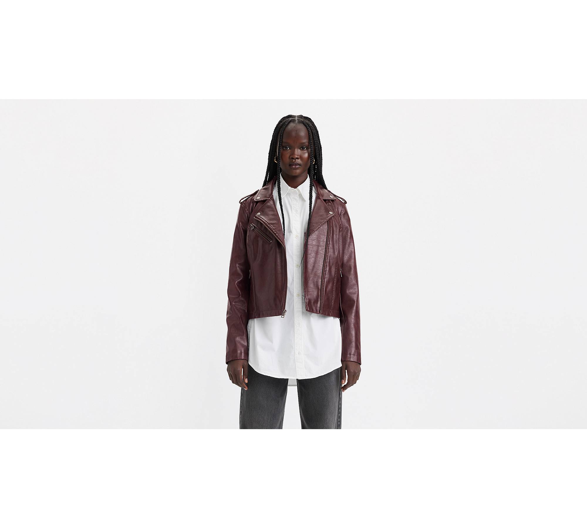 Red Leather Jacket Womens - Buy Leather Jacket Outfit Sale 30% OFF