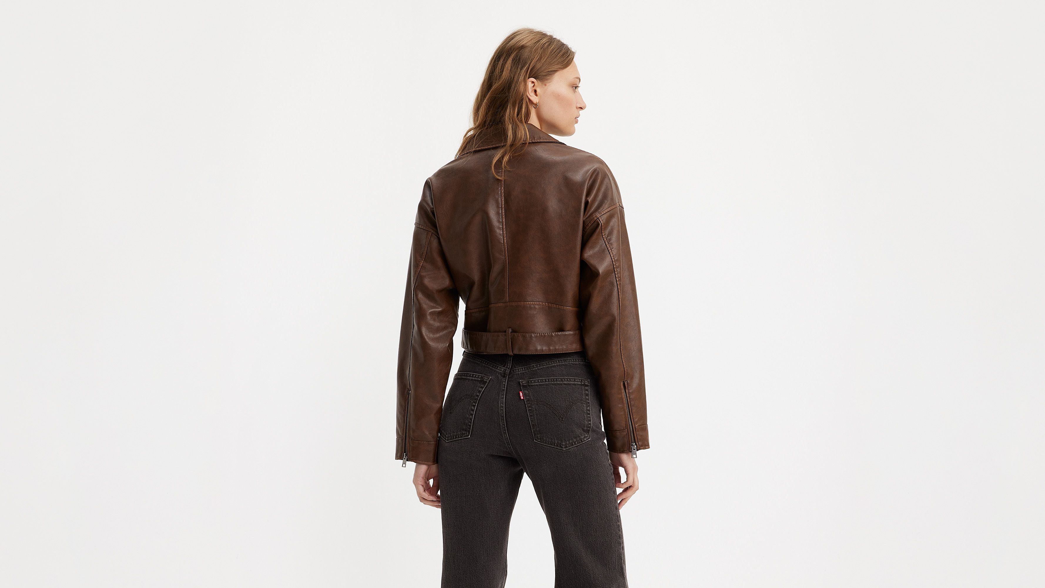 Belted Crop Moto Jacket 2
