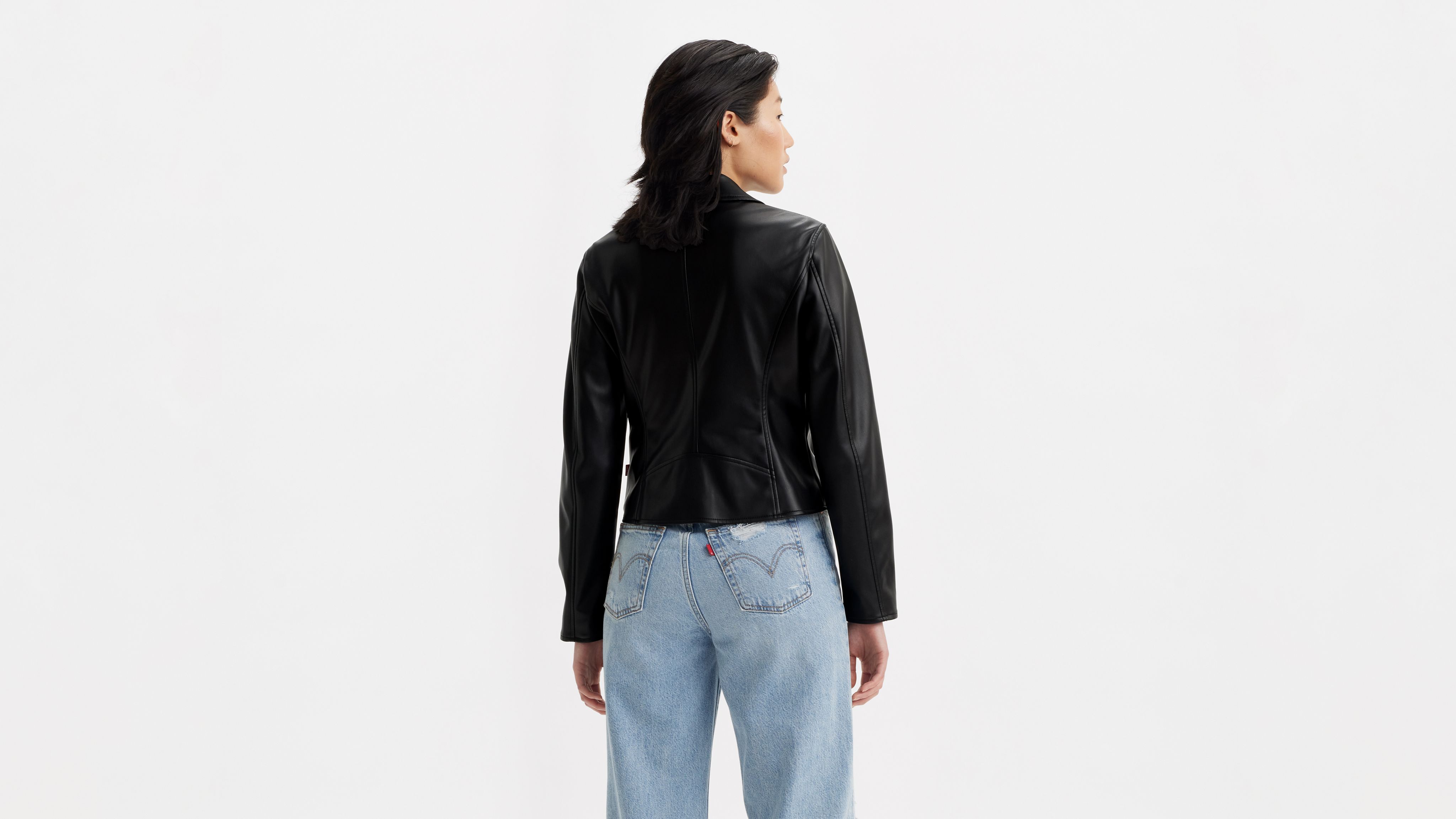 Shrunken Moto Jacket - Black | Levi's® US Shrunken Moto Jacket - Black | Levi's® US