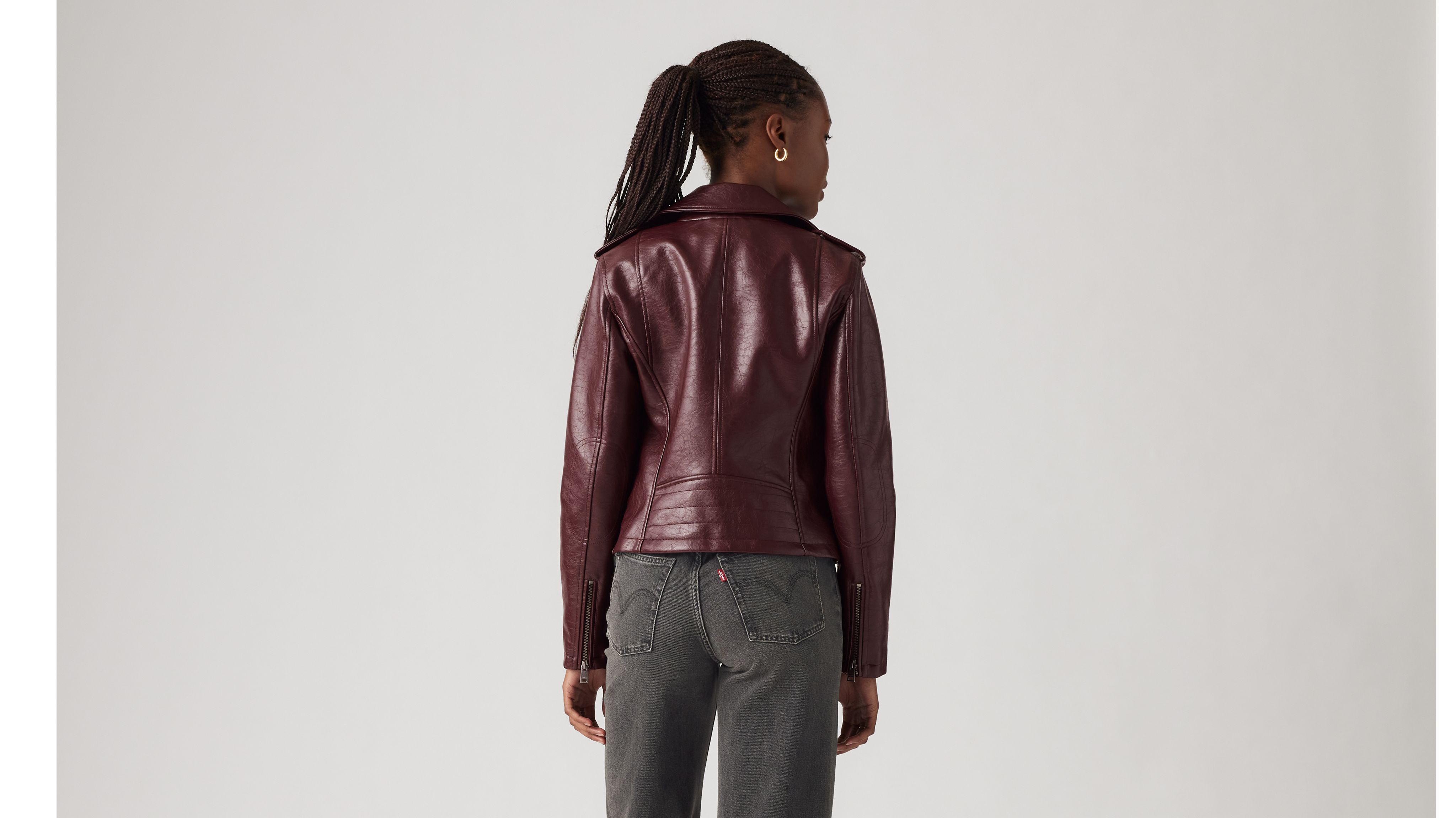 ジャケット・アウター Levi's short real leather tracker j 60s Vintage ]LEVI*S Levi's Short horn leather 3rd Tracker