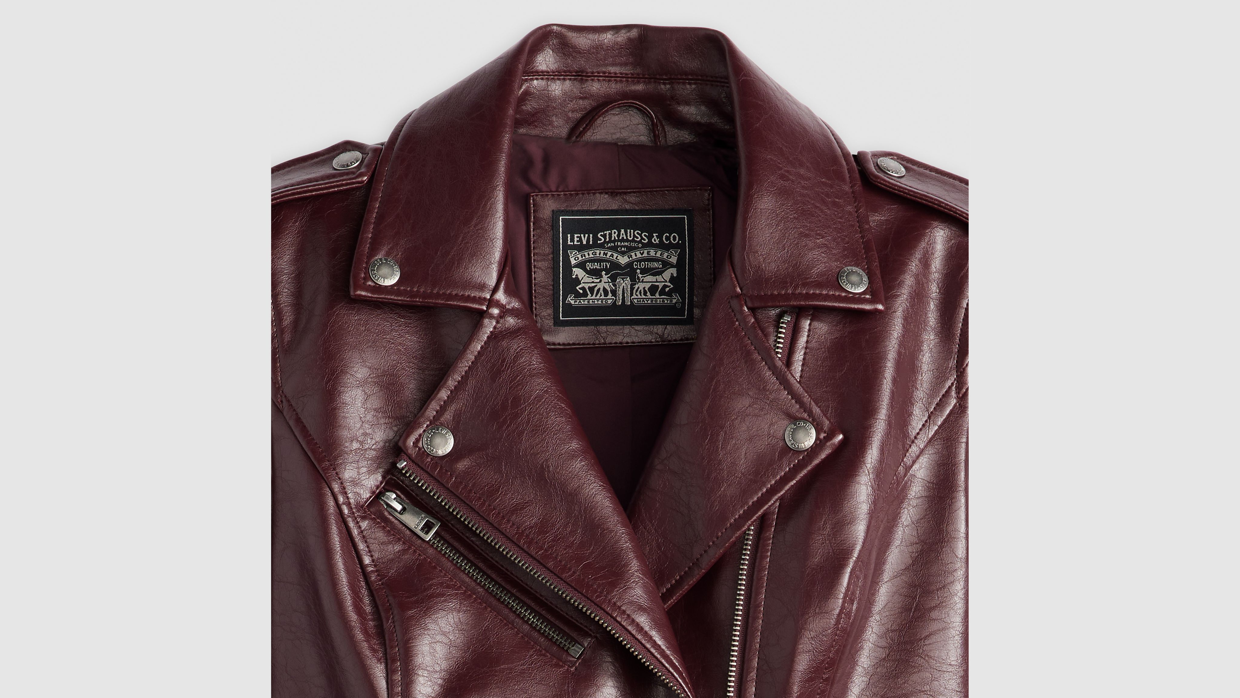 Faux Leather Moto Jacket