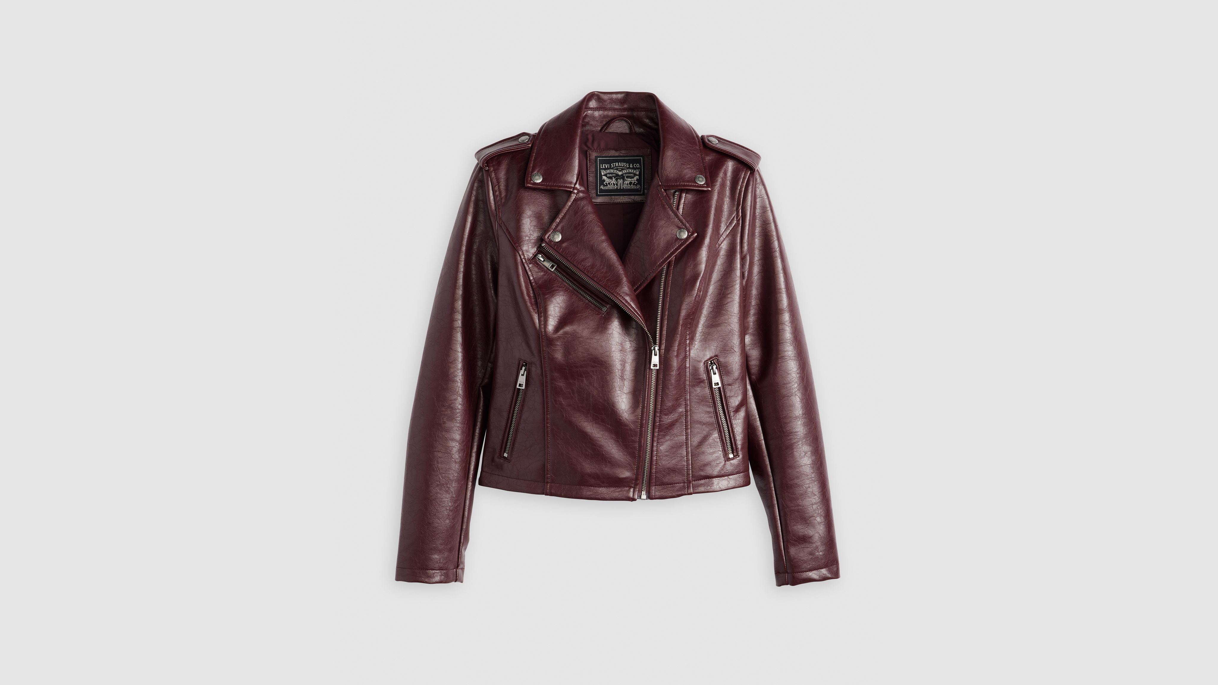 Faux Leather Moto Jacket