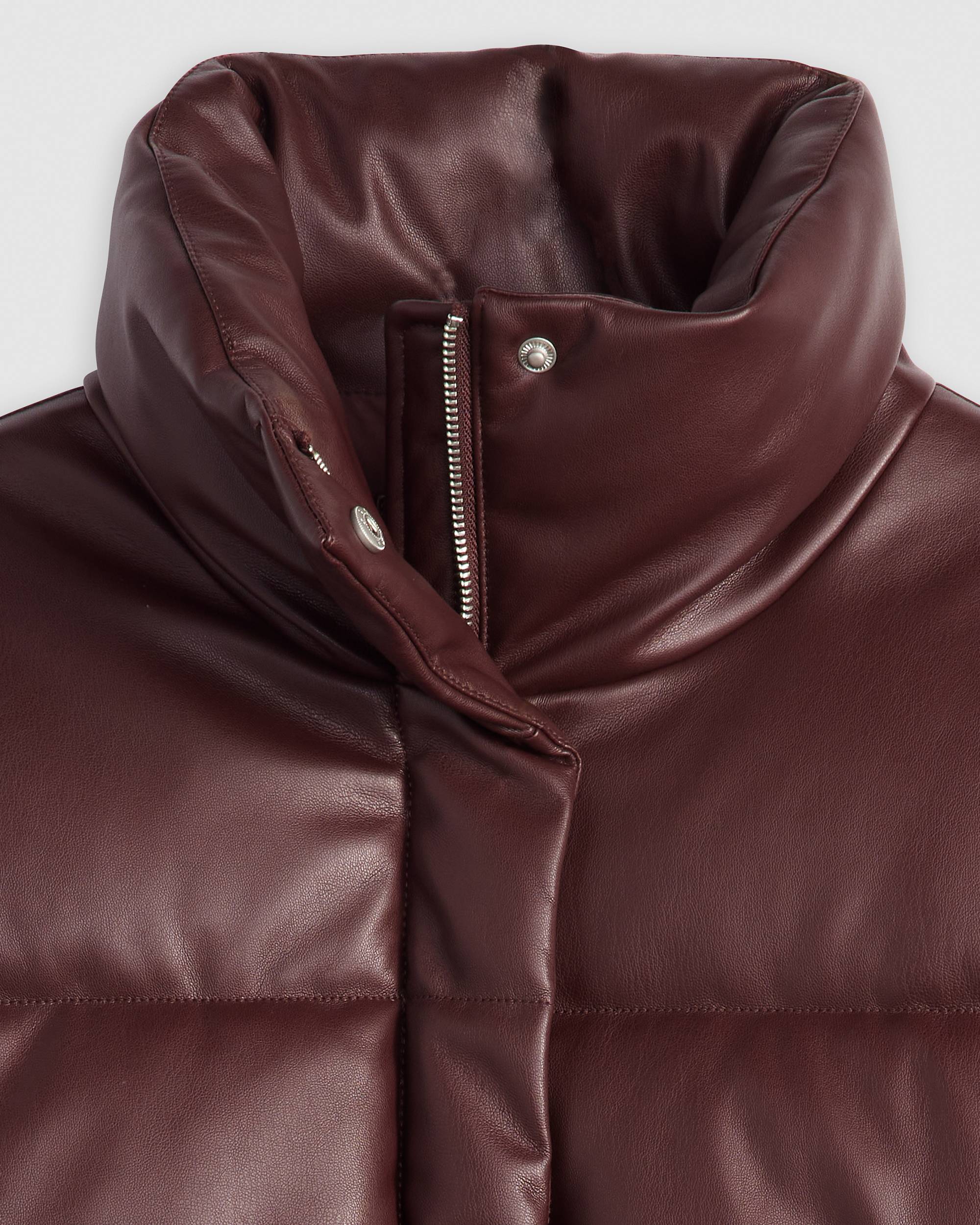 Faux Leather Puffer Jacket - Red | Levi's® US Faux Leather Puffer Jacket - Red | Levi's® US