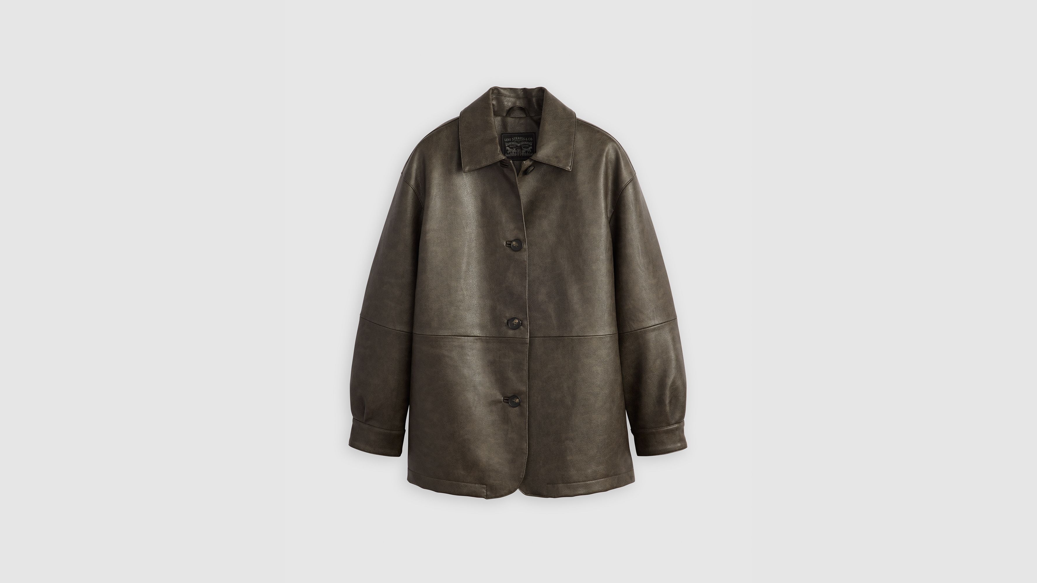 【 NULLUS 】 ECO LEATHER BRANCHES BLAZER 70s Leather Biker Blazer