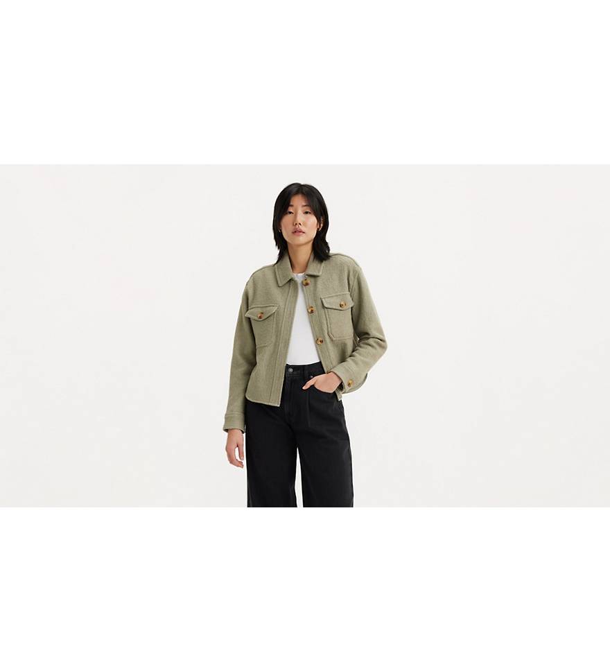 Cropped Shacket - Green | Levi's® US