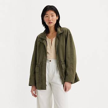 Stand Up Collar Military Jacket 1
