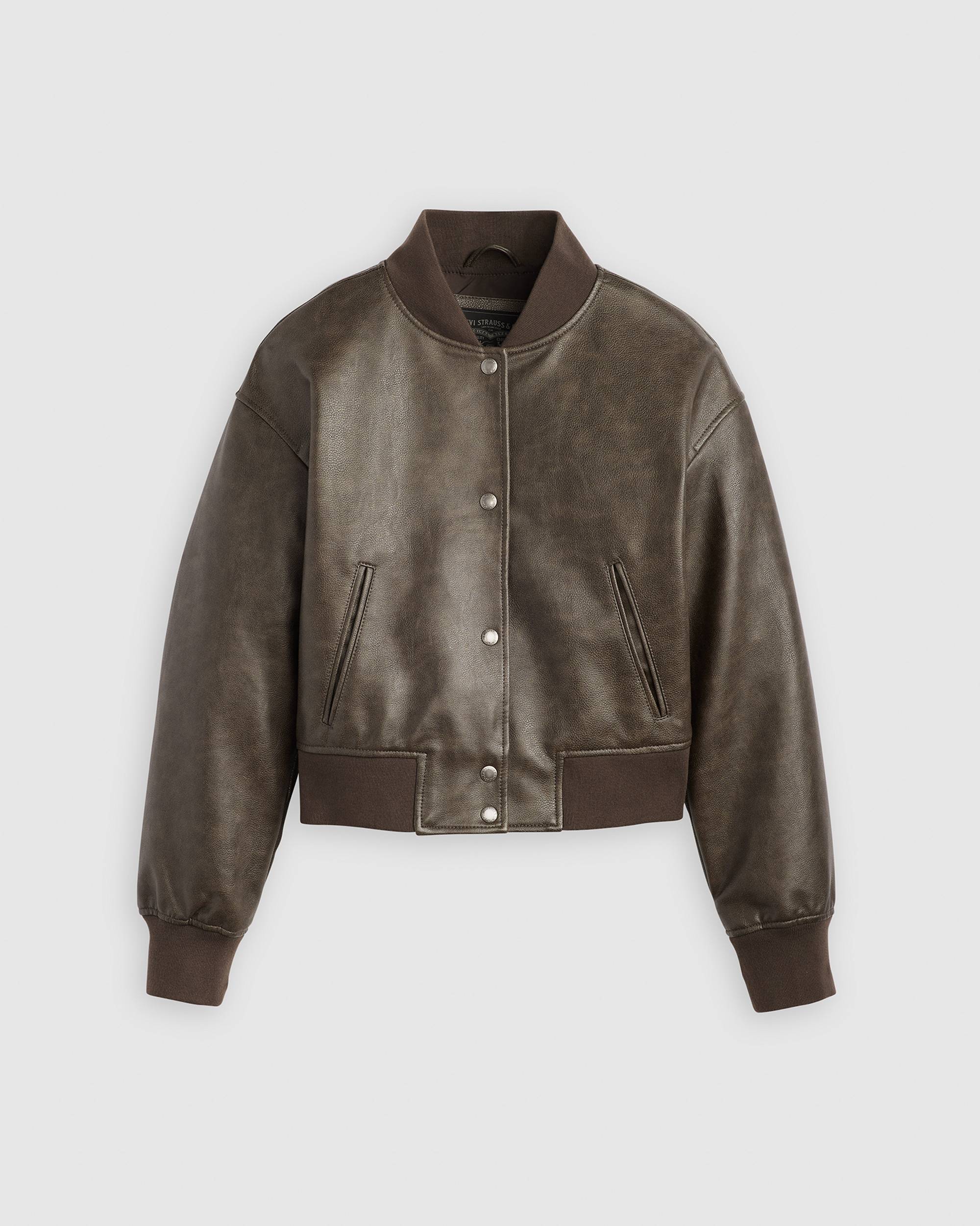 Cropped Varsity Bomber Jacket - Black | Levi's® US Cropped Varsity Bomber Jacket - Black | Levi's® US