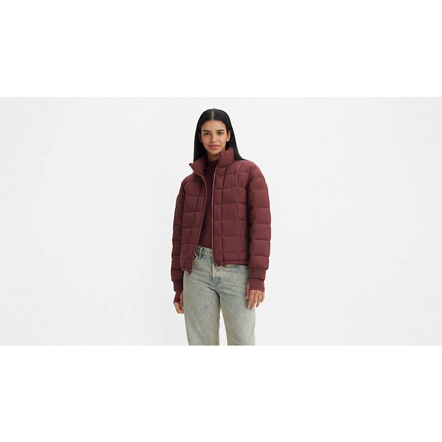 Box Quilted Puffer Jacket - Brown | Levi's® CA
