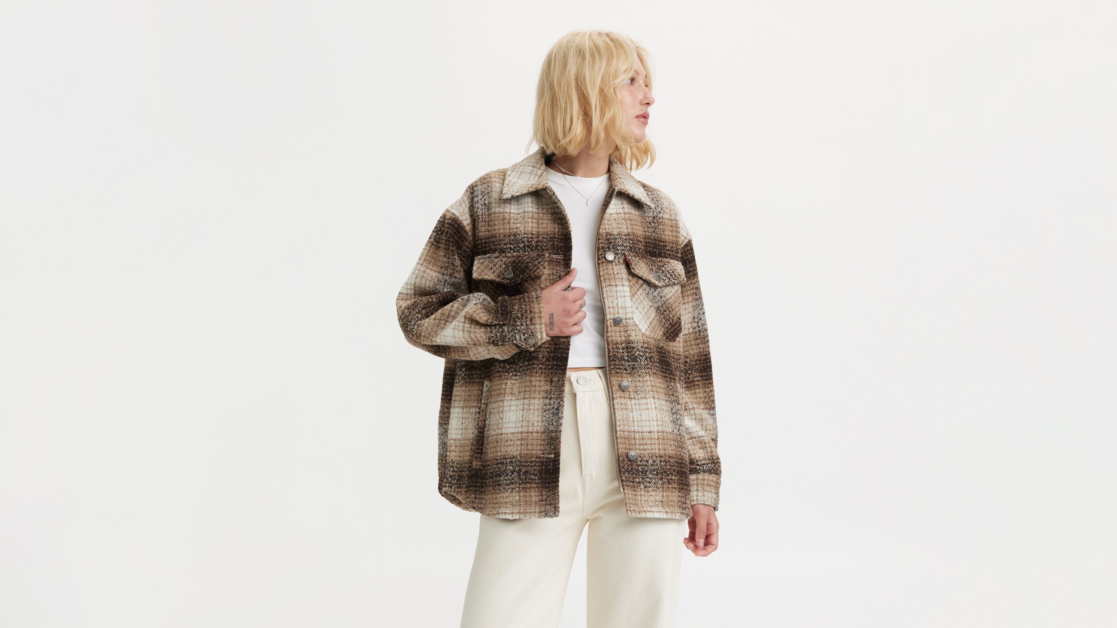 Plaid Shirt Jacket 1