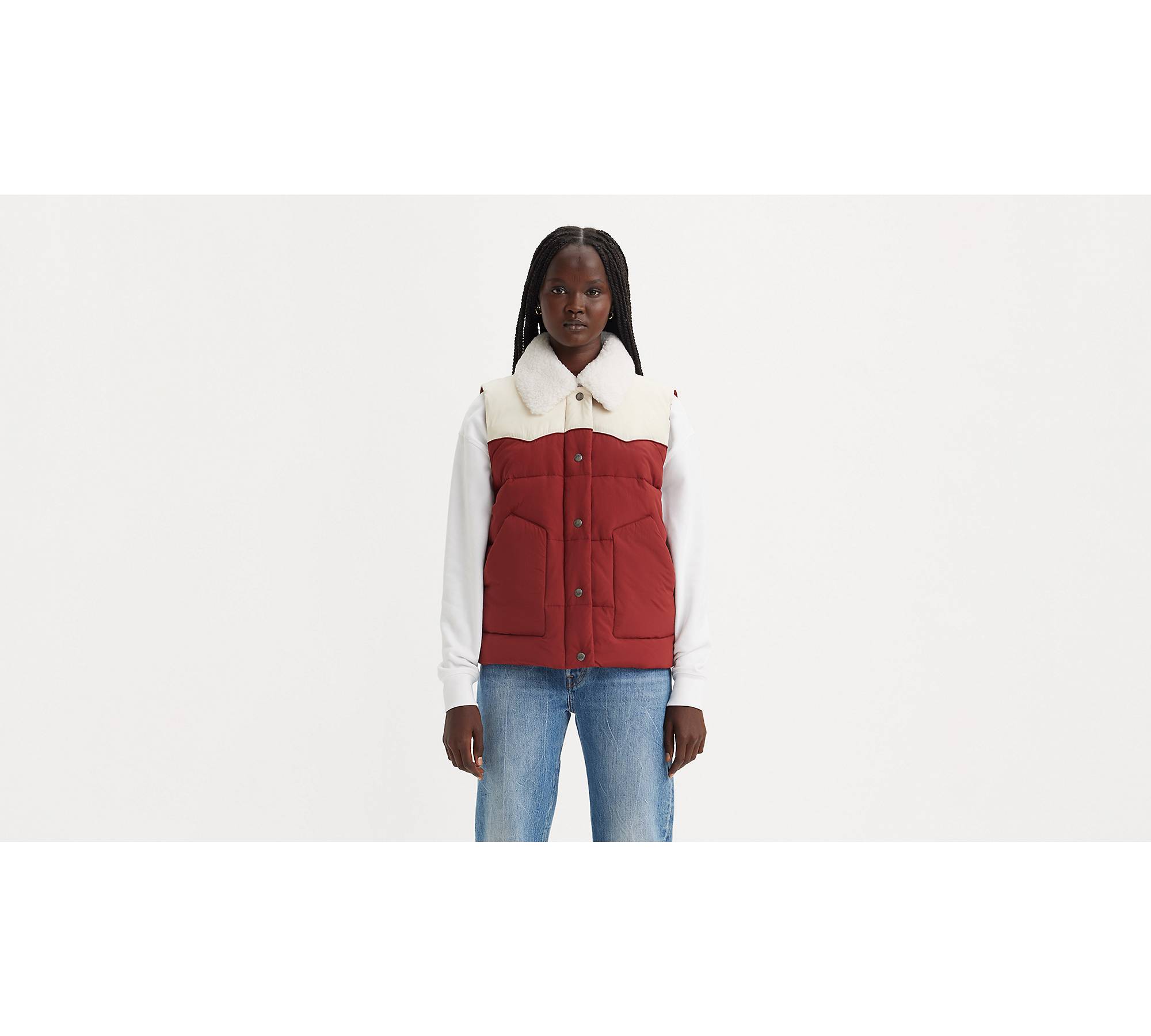 Sherpa Quilted Vest 1
