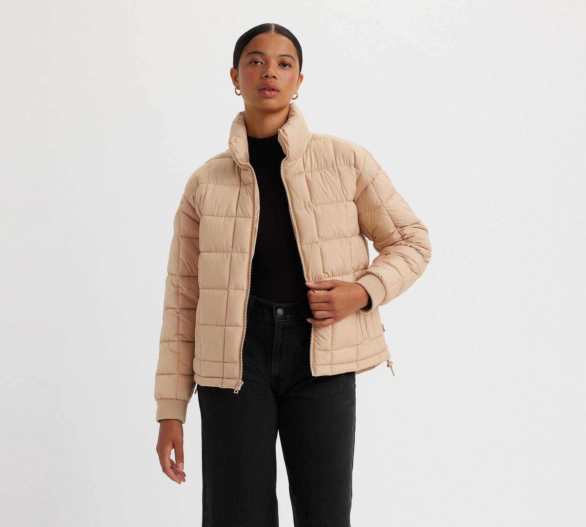 Box Quilted Puffer Jacket - Brown | Levi's® US