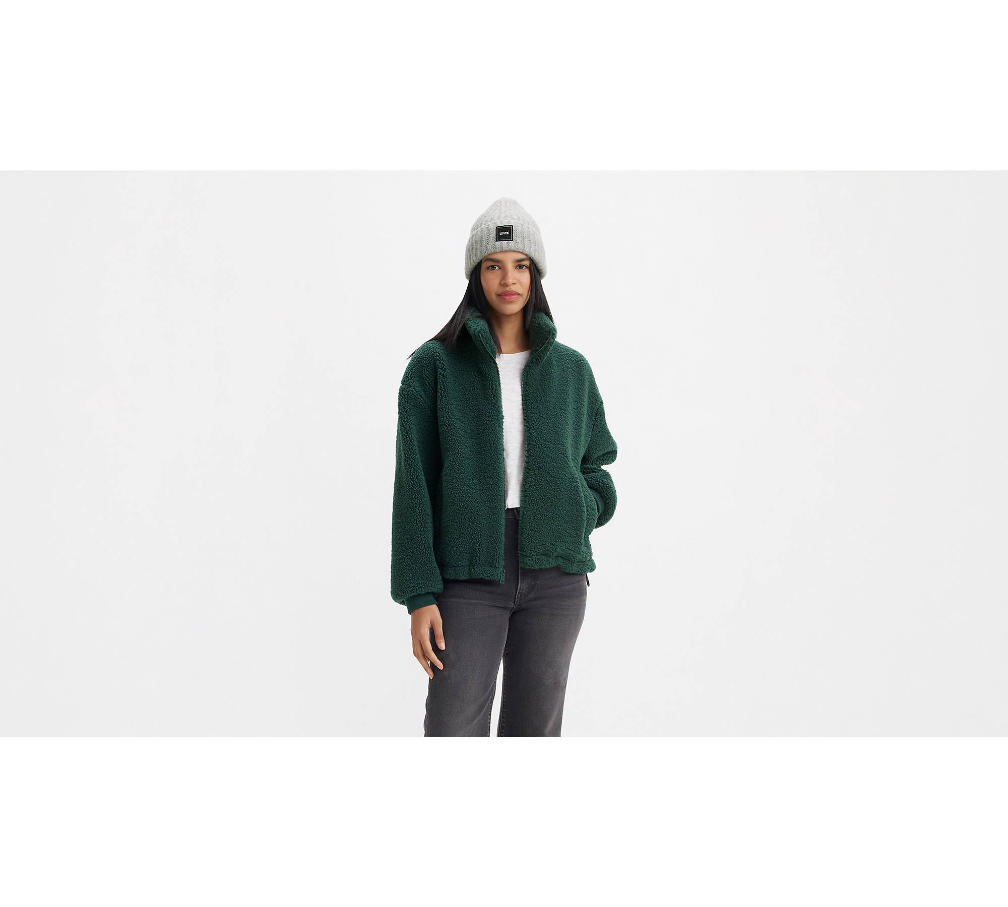 Teddy Sherpa Jacket - Green | Levi's® US