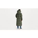 Extra Long Quilted Hooded Parka Coat 2