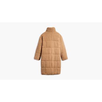 Quilted Sherpa Full Length Teddy Coat 4