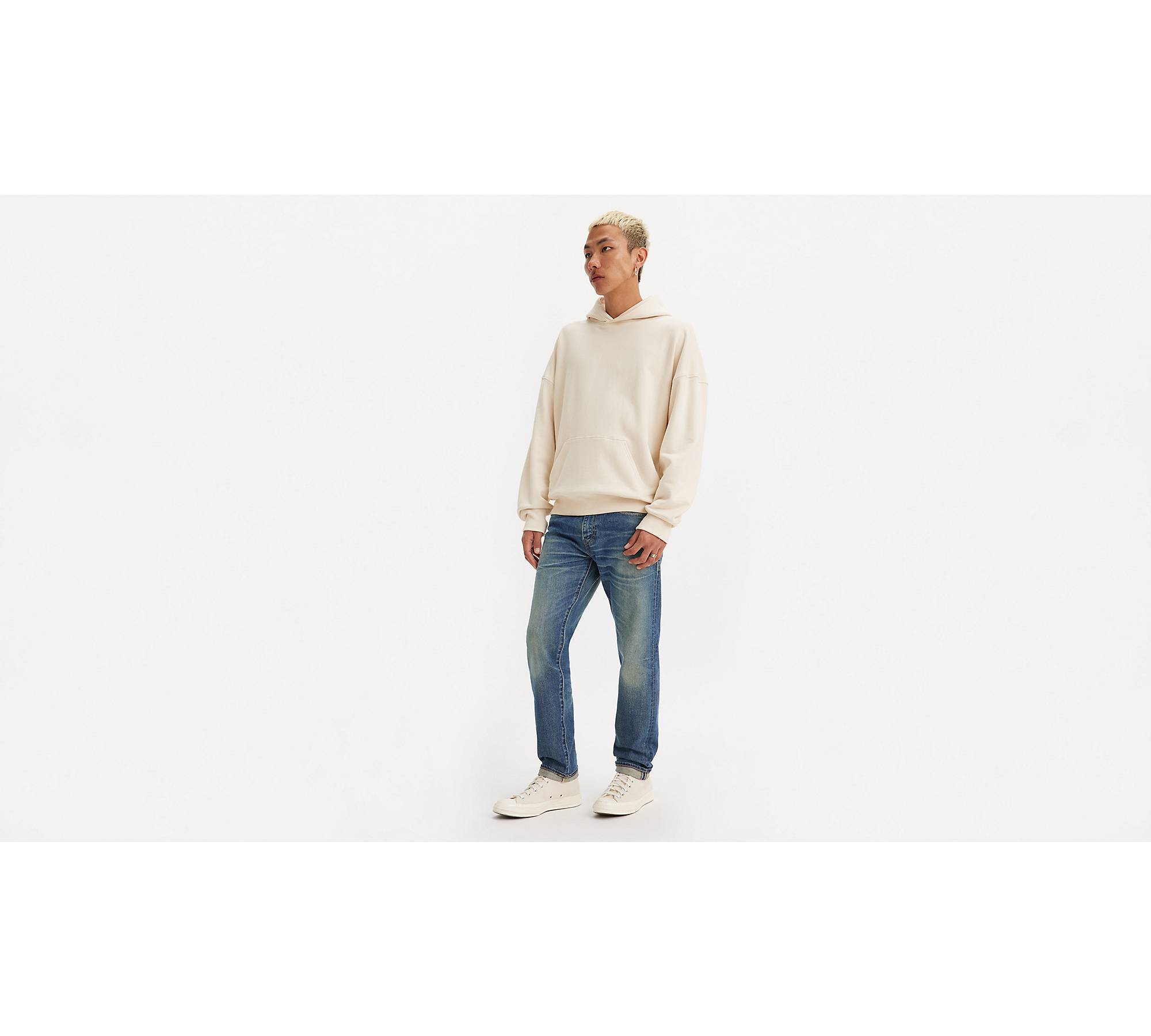 512™ Slim Taper Fit Selvedge Men's Jeans - Dark Wash