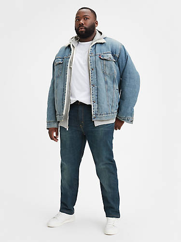 리바이스 Levi 502 Taper Fit Mens Jeans (big & Tall),Rosefinch - Blue - Stretch