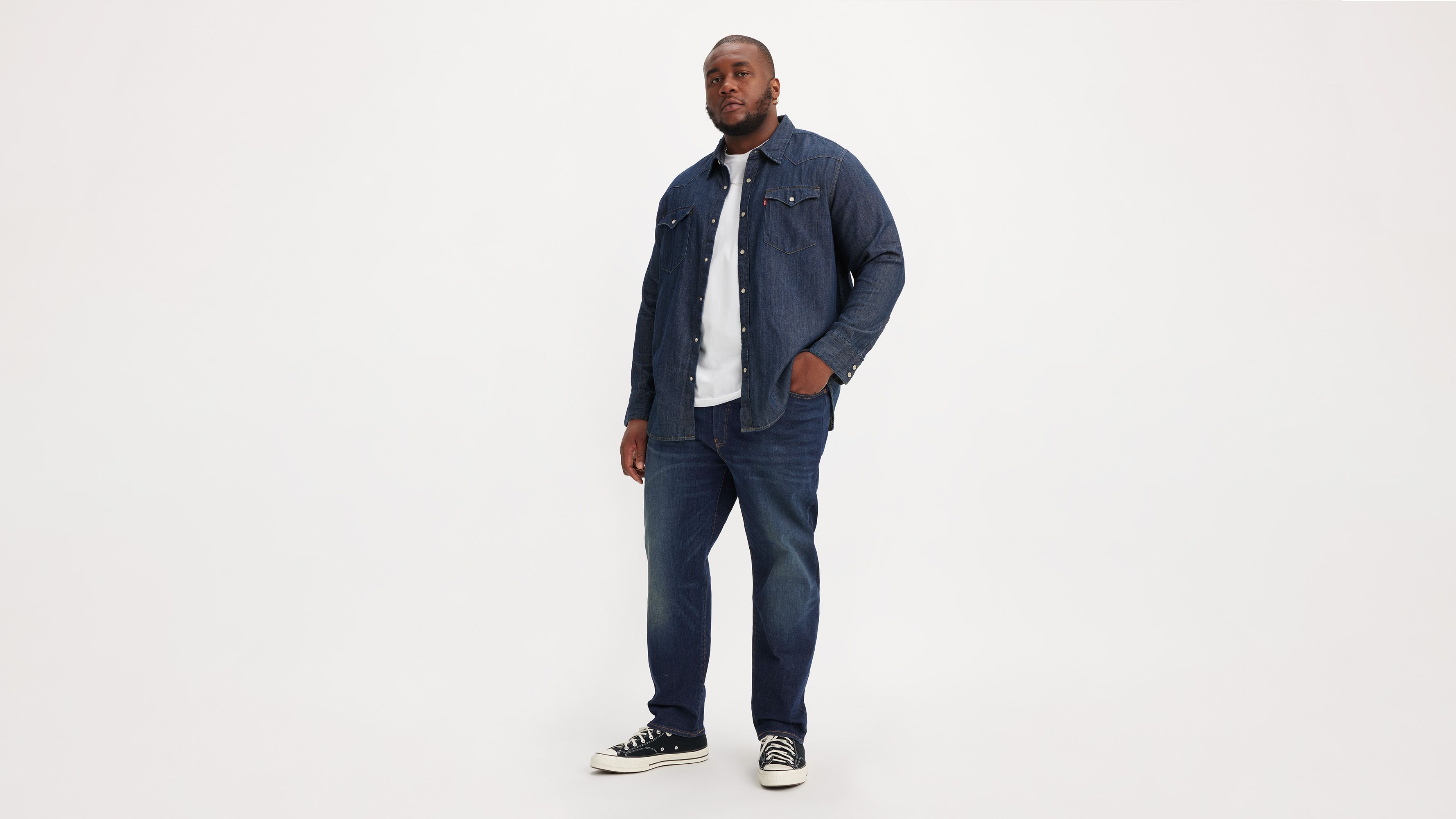502™ Taper Levi's® Flex Men's Jeans (big & Tall) - Dark Wash 