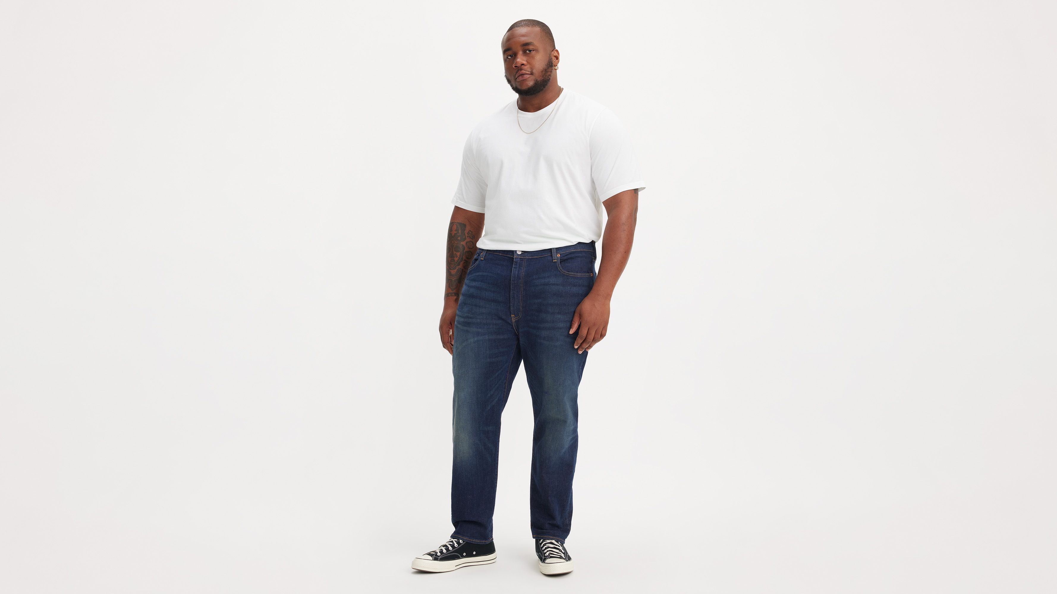 Levi's 502 Taper  Flex Men's Jeans (big & Tall) 56x32 In Blue