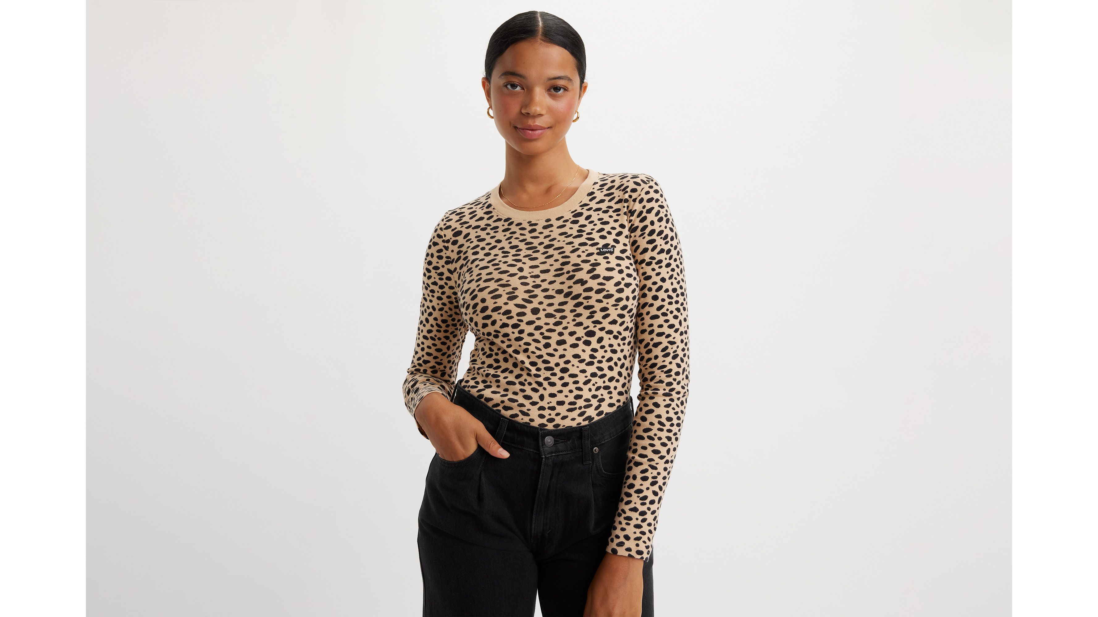 Leopard Long Sleeve Baby T-shirt - Multi-color | Levi's® US