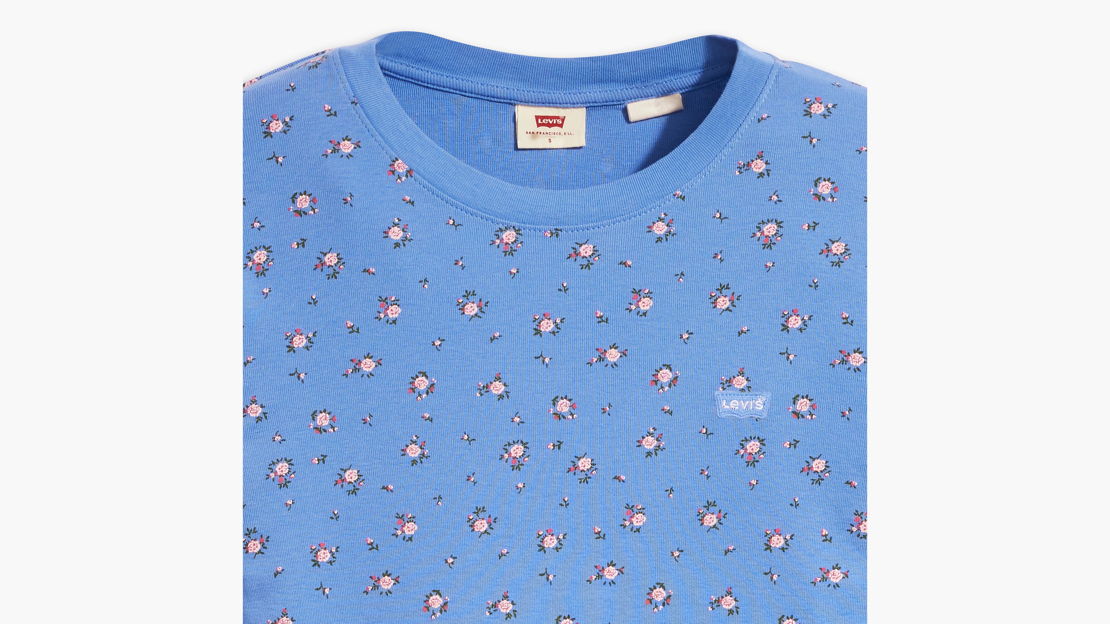 Floral Long Sleeve Baby T-shirt - Blue | Levi's® US