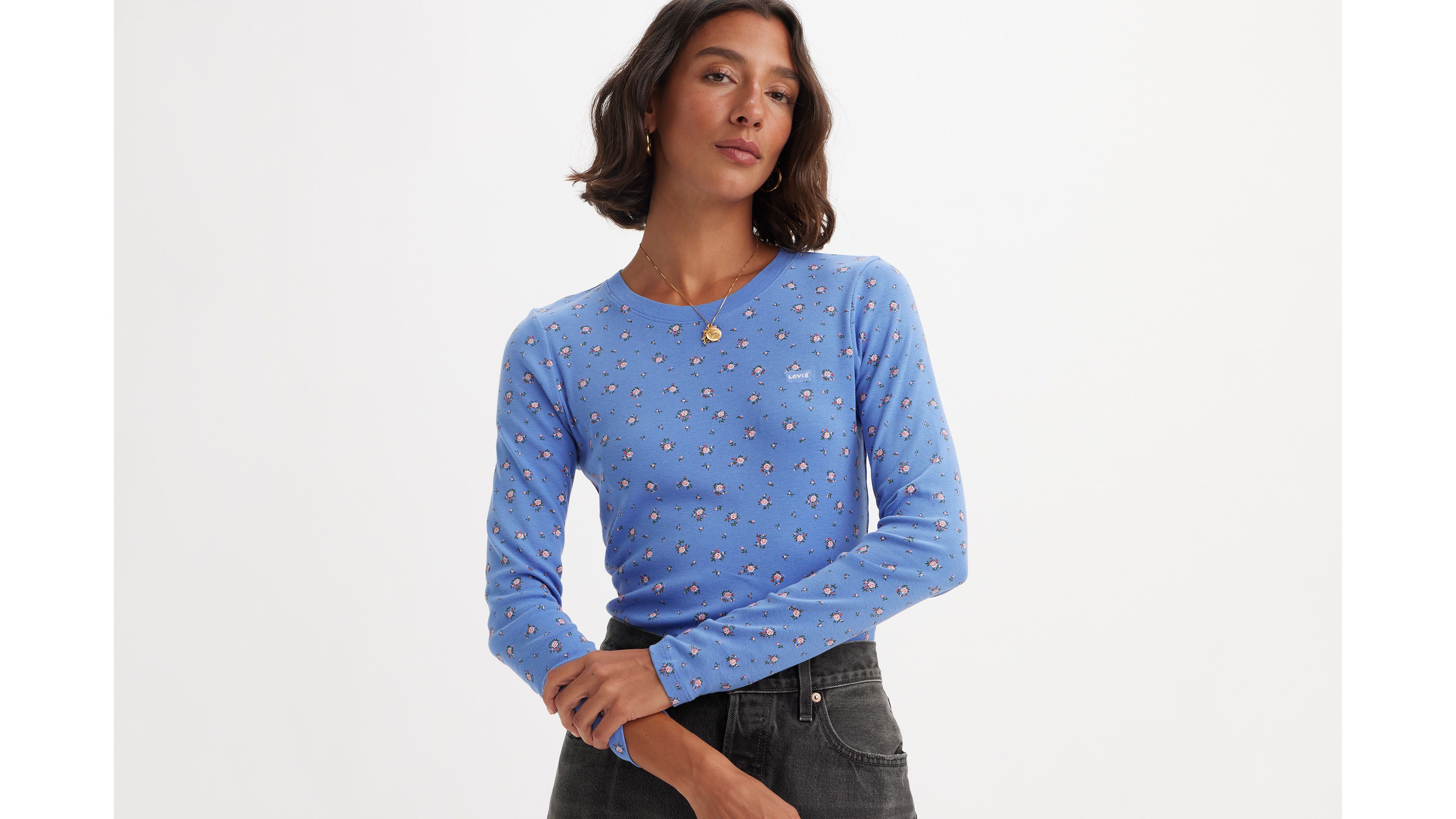 Floral Long Sleeve Baby T-Shirt 1