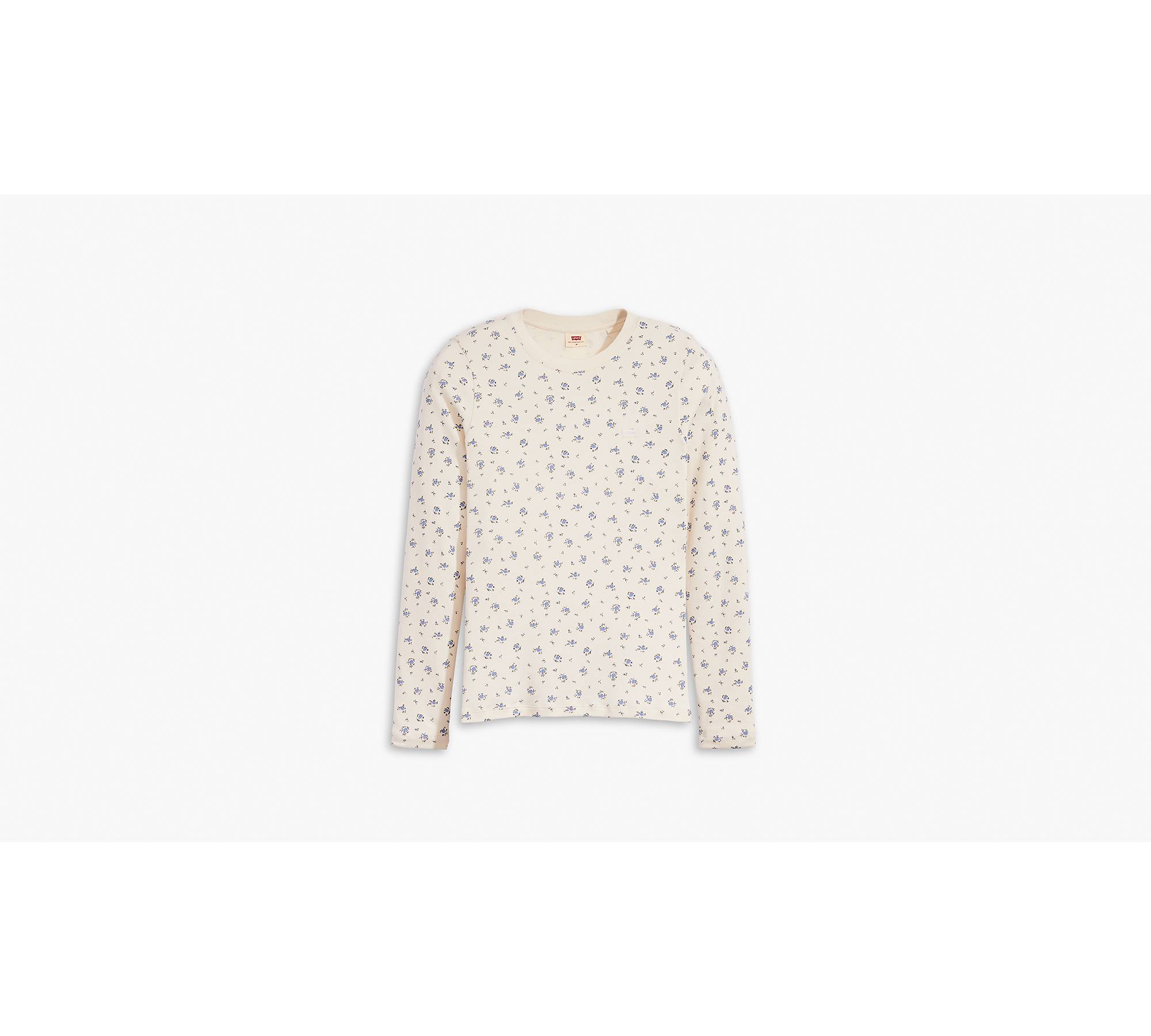 Floral Long Sleeve Baby T-shirt - White | Levi's® CA