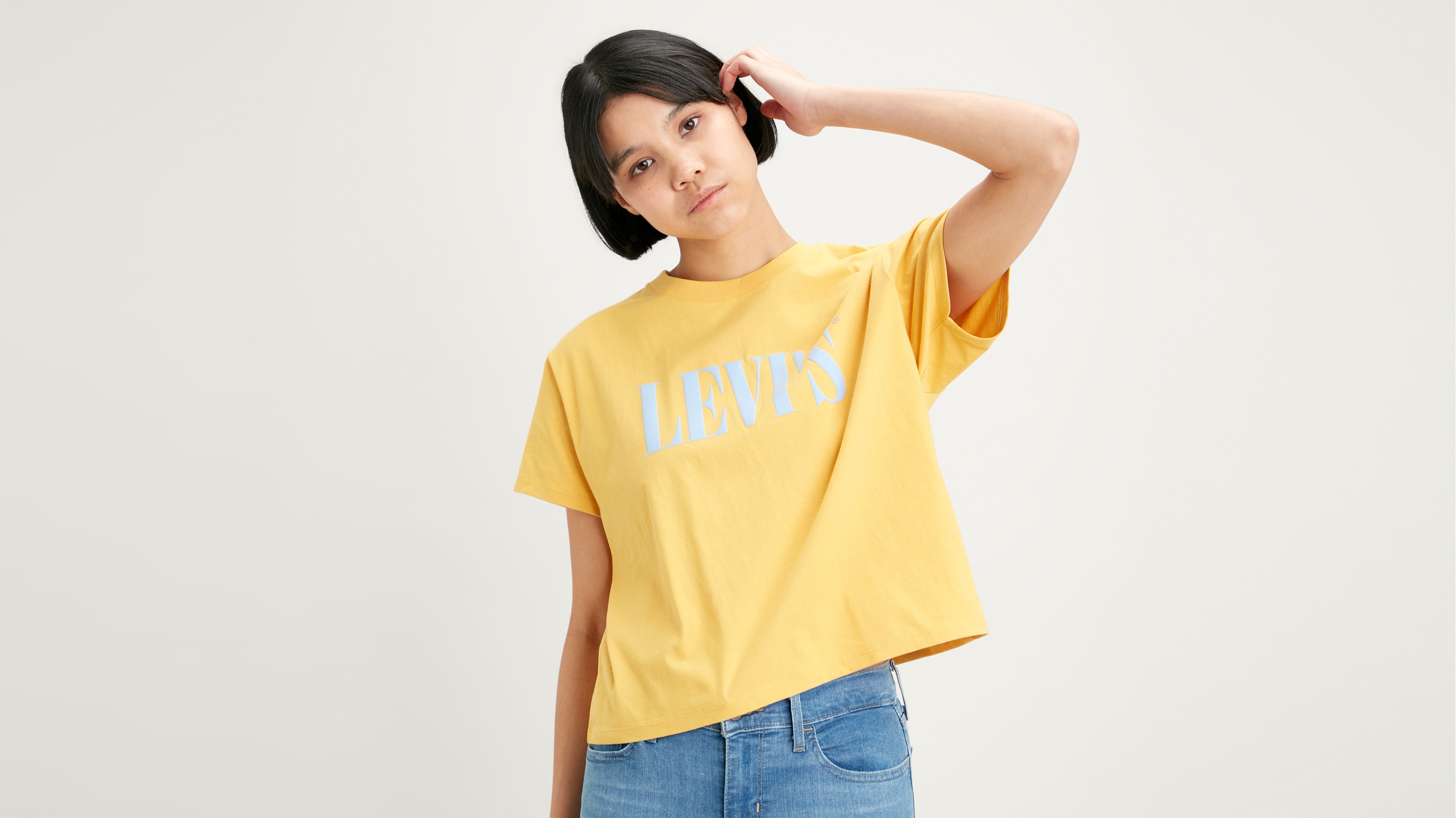 Graphic Varsity Tee Shirt Yellow Levi's® US