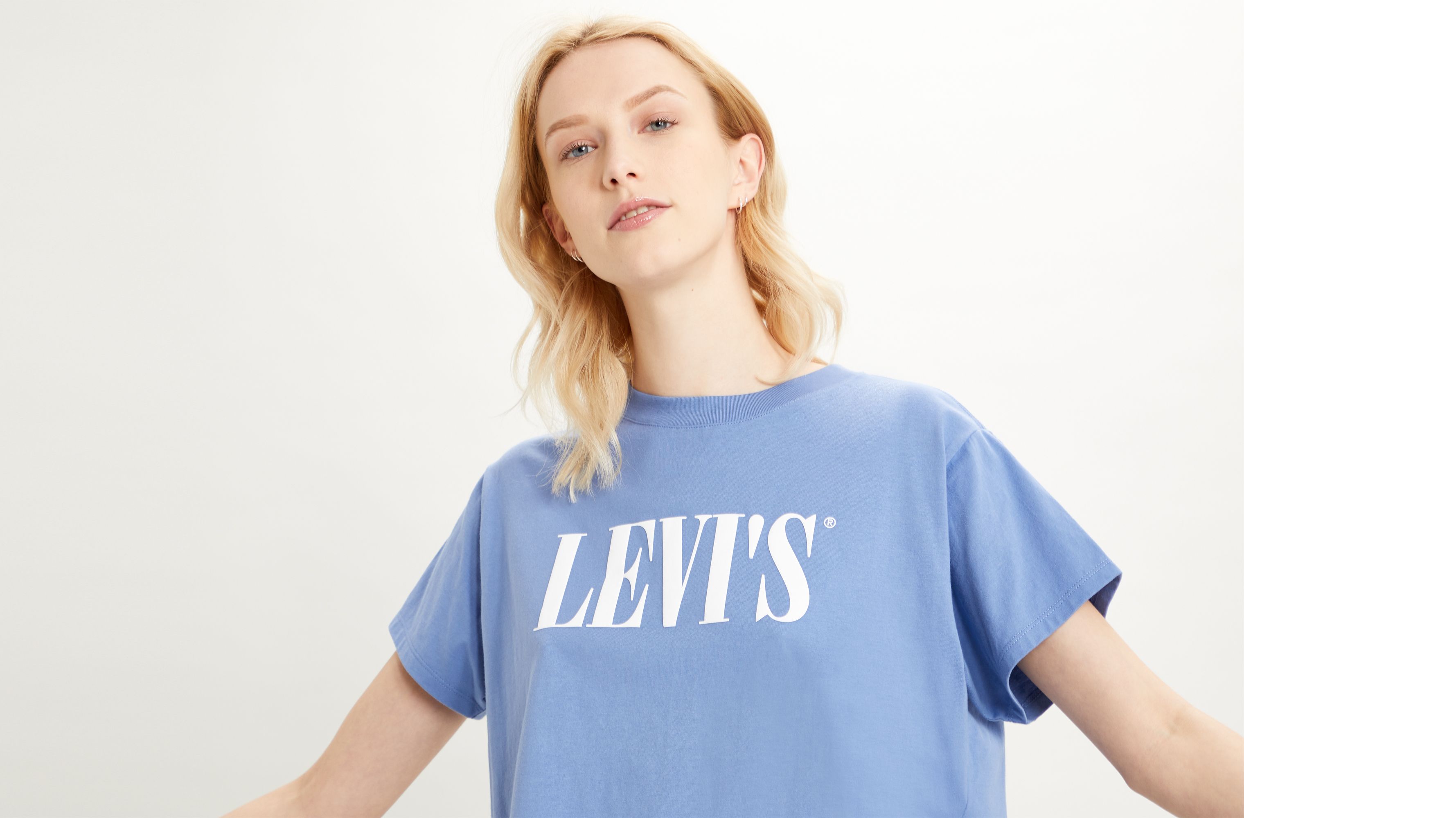 Graphic Varsity Tee Shirt Blue Levi's® US