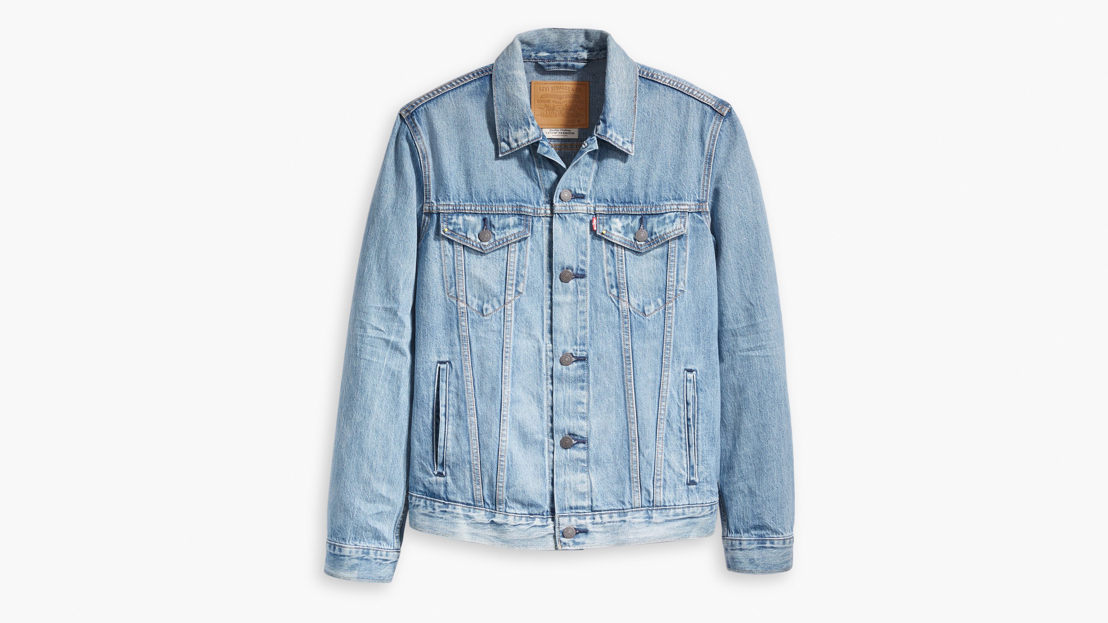 levi's killebrew denim trucker jacket in light wash