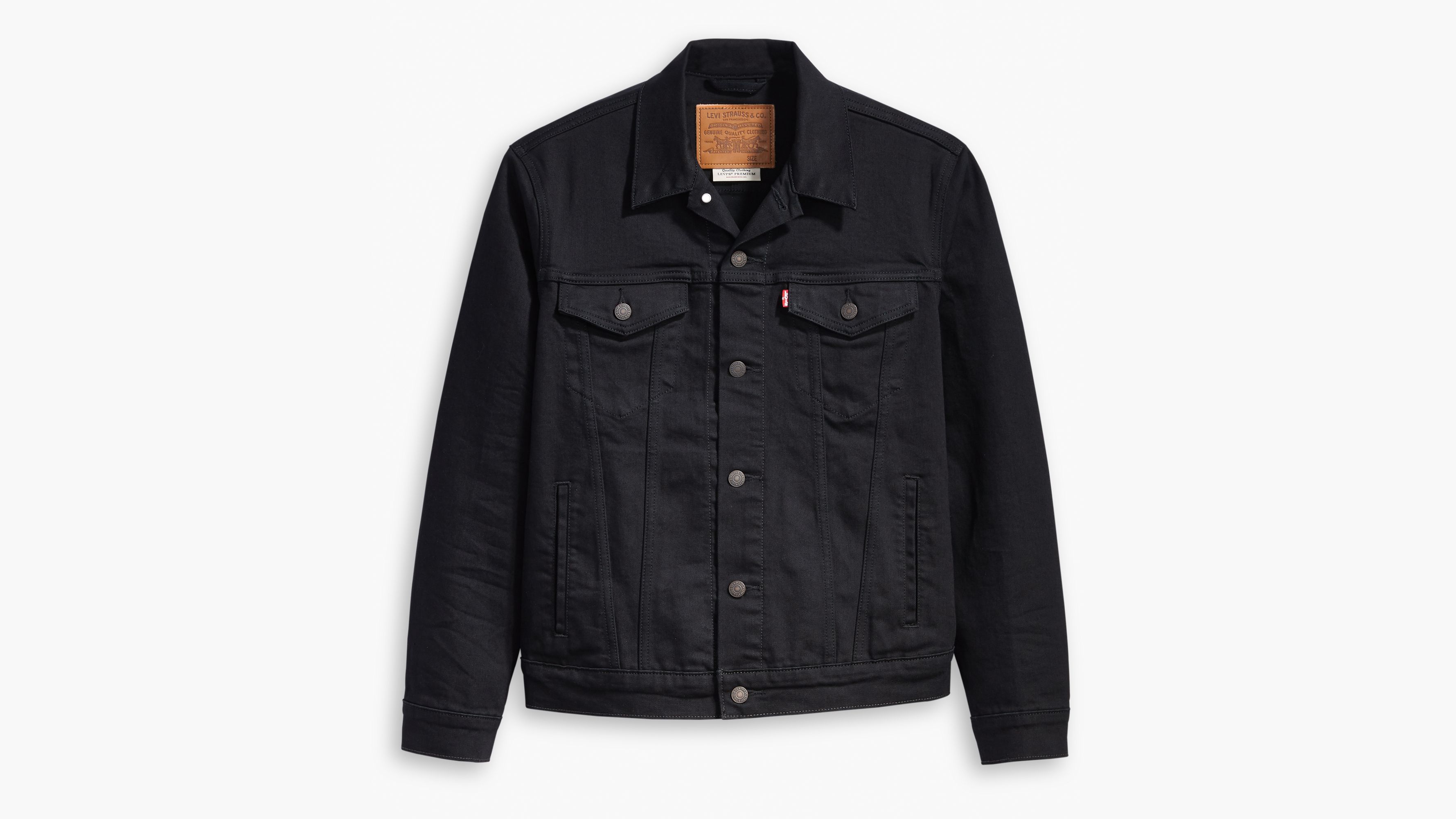 levi strauss black denim jacket