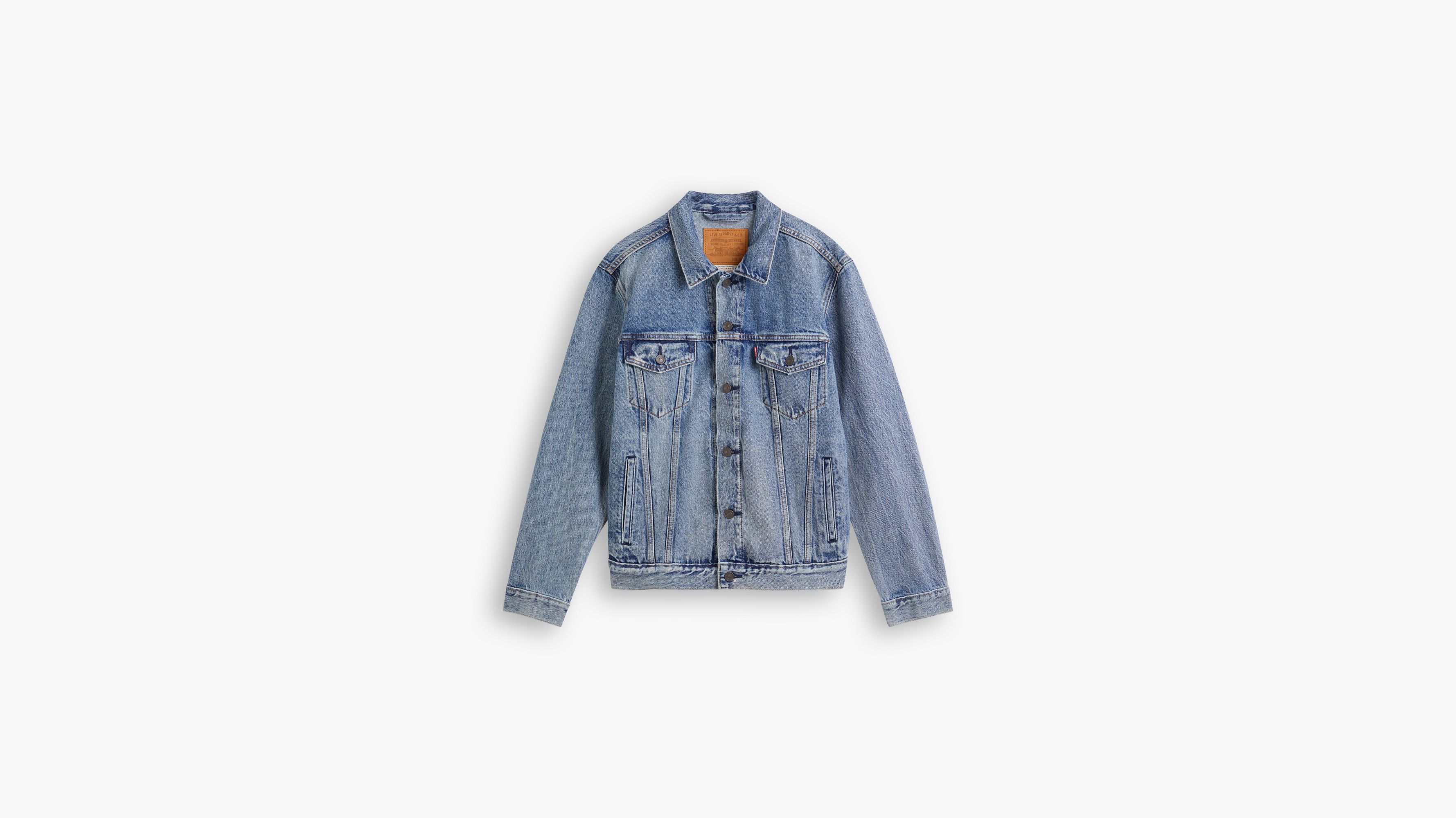 Levi's Levis Trucker Jacket With Patches Big Boys S-xl Xl In Blue