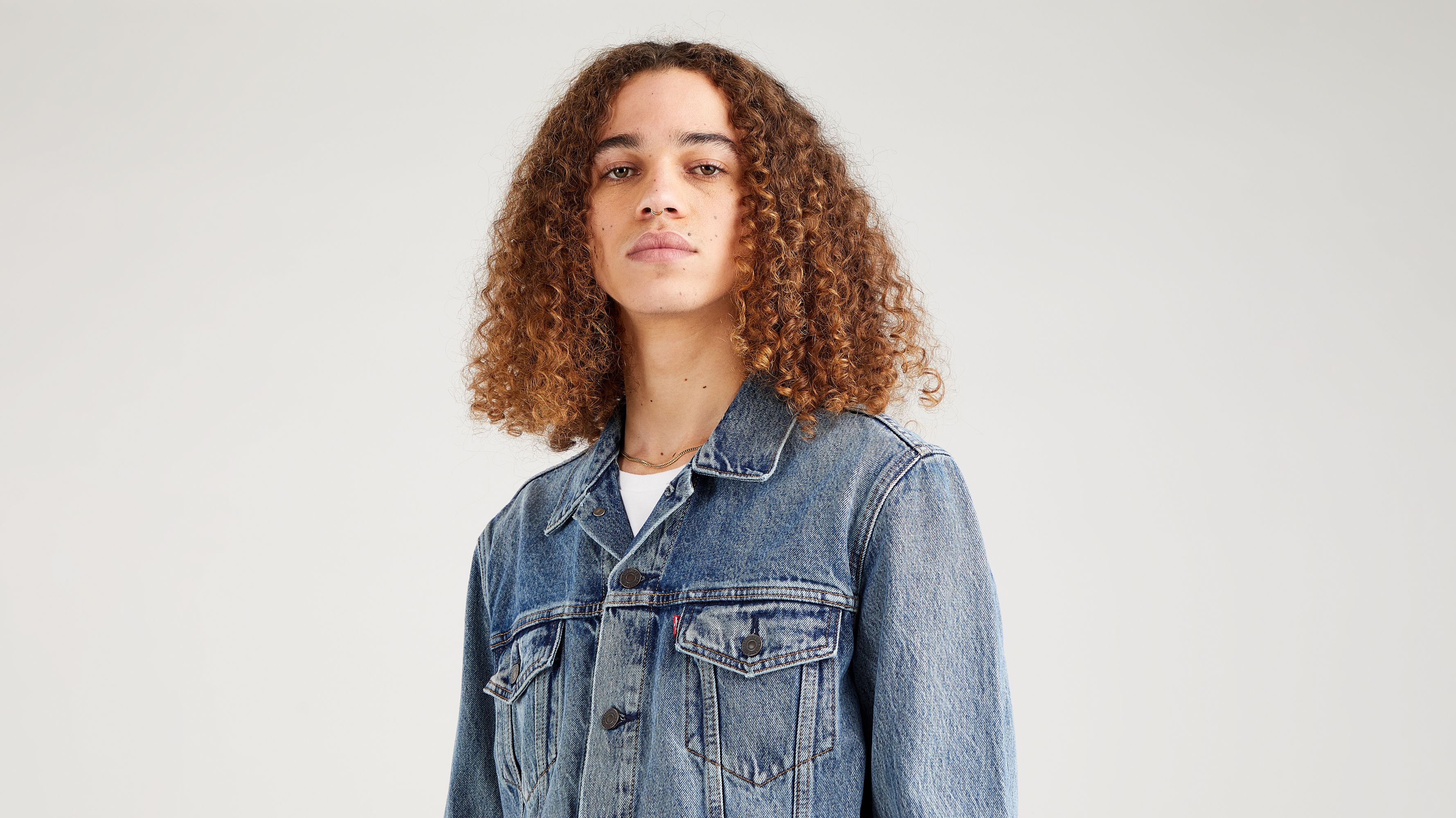 Levi's ex boyfriend trucker jacket soft as butter mid online