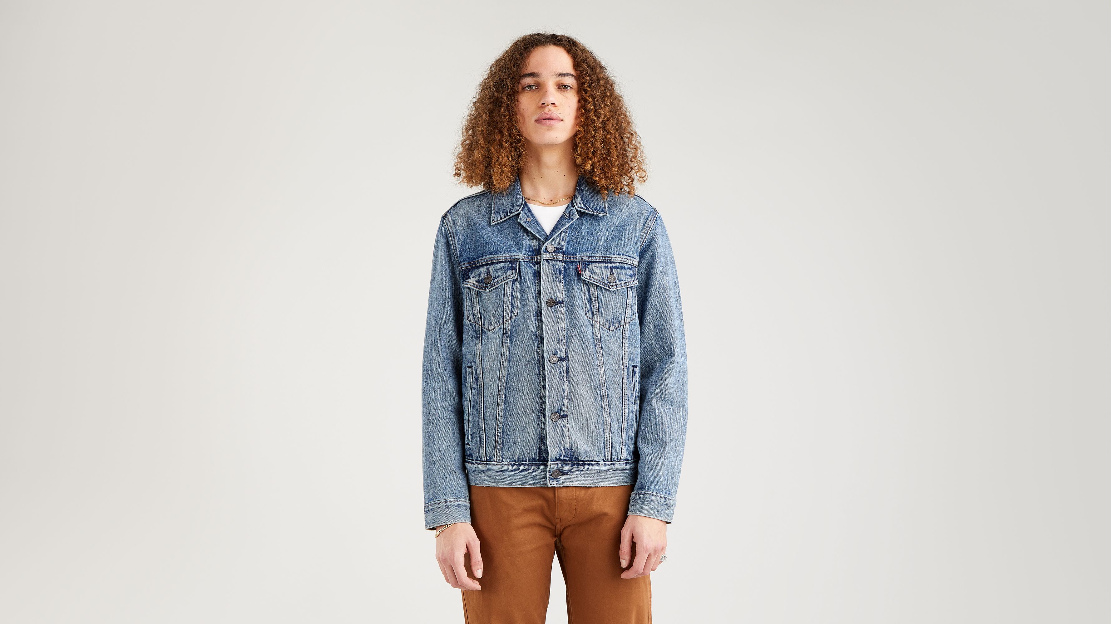 Levi denim shop jacket with hoodie