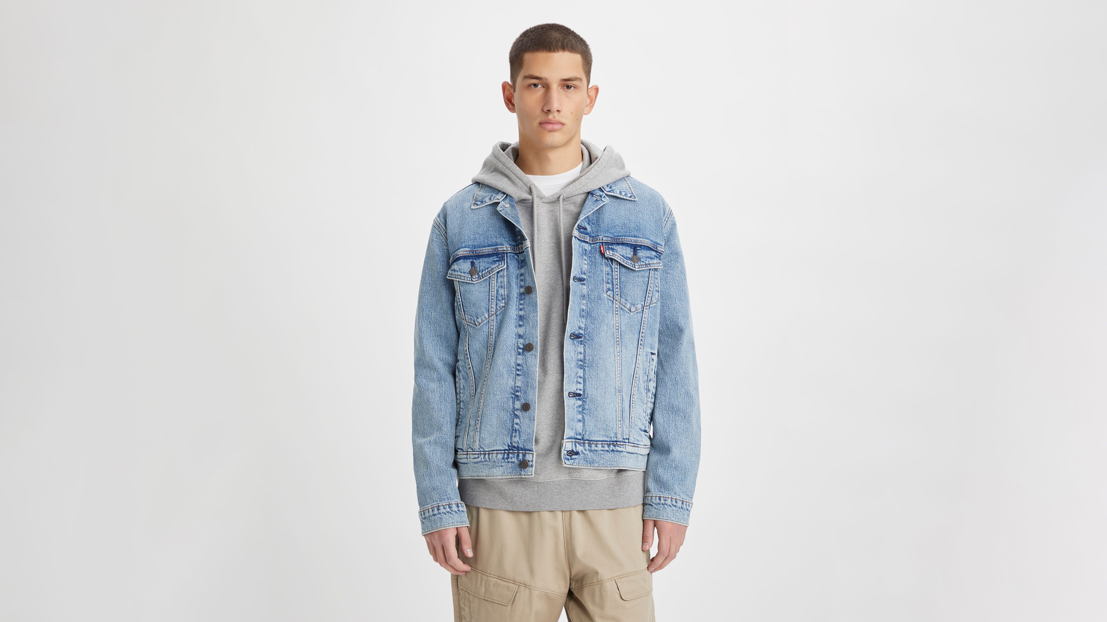 The Trucker Jacket Blue Levi s GB