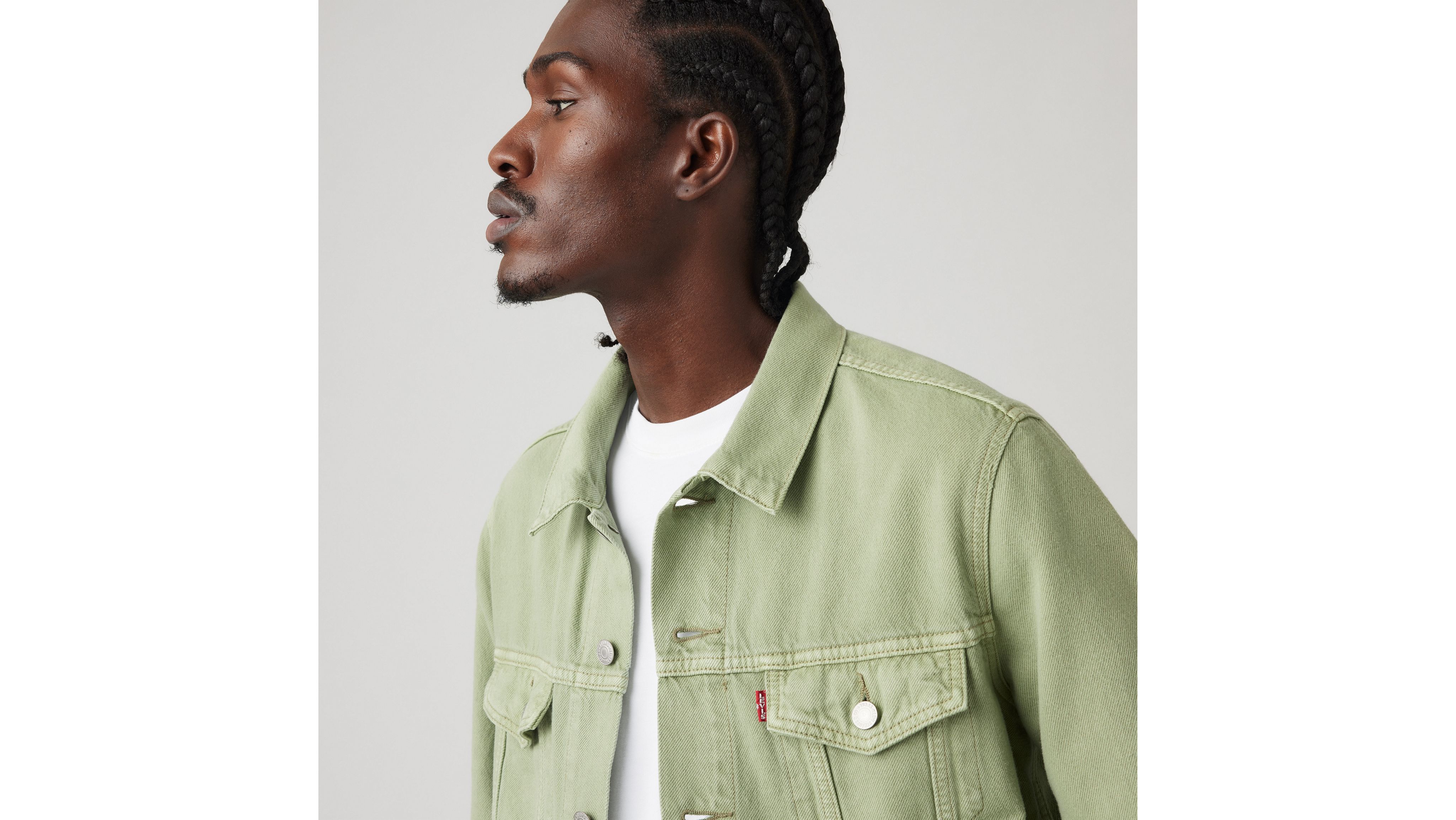 Shop Levi's Lightweight Trucker Jacket In Way Back Light
