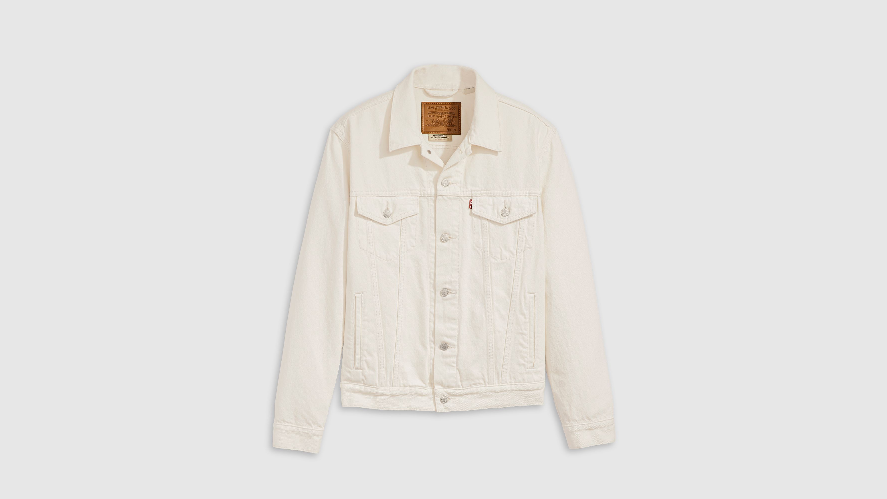 Levi's Cotton Linen Trucker Jacket In Longing For Summer