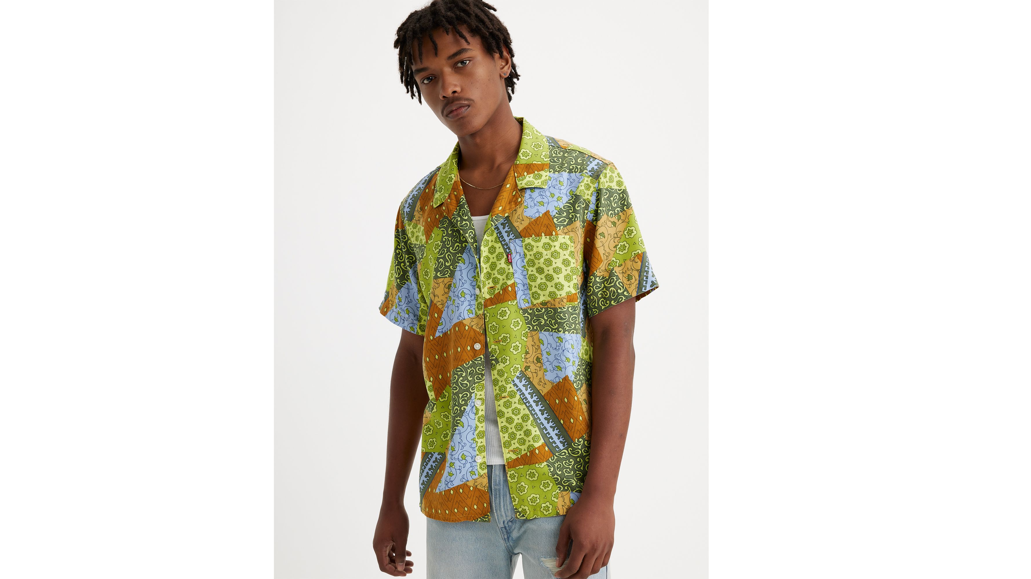 Bandana Collage - Multi-Color - Sunset Camp Shirt