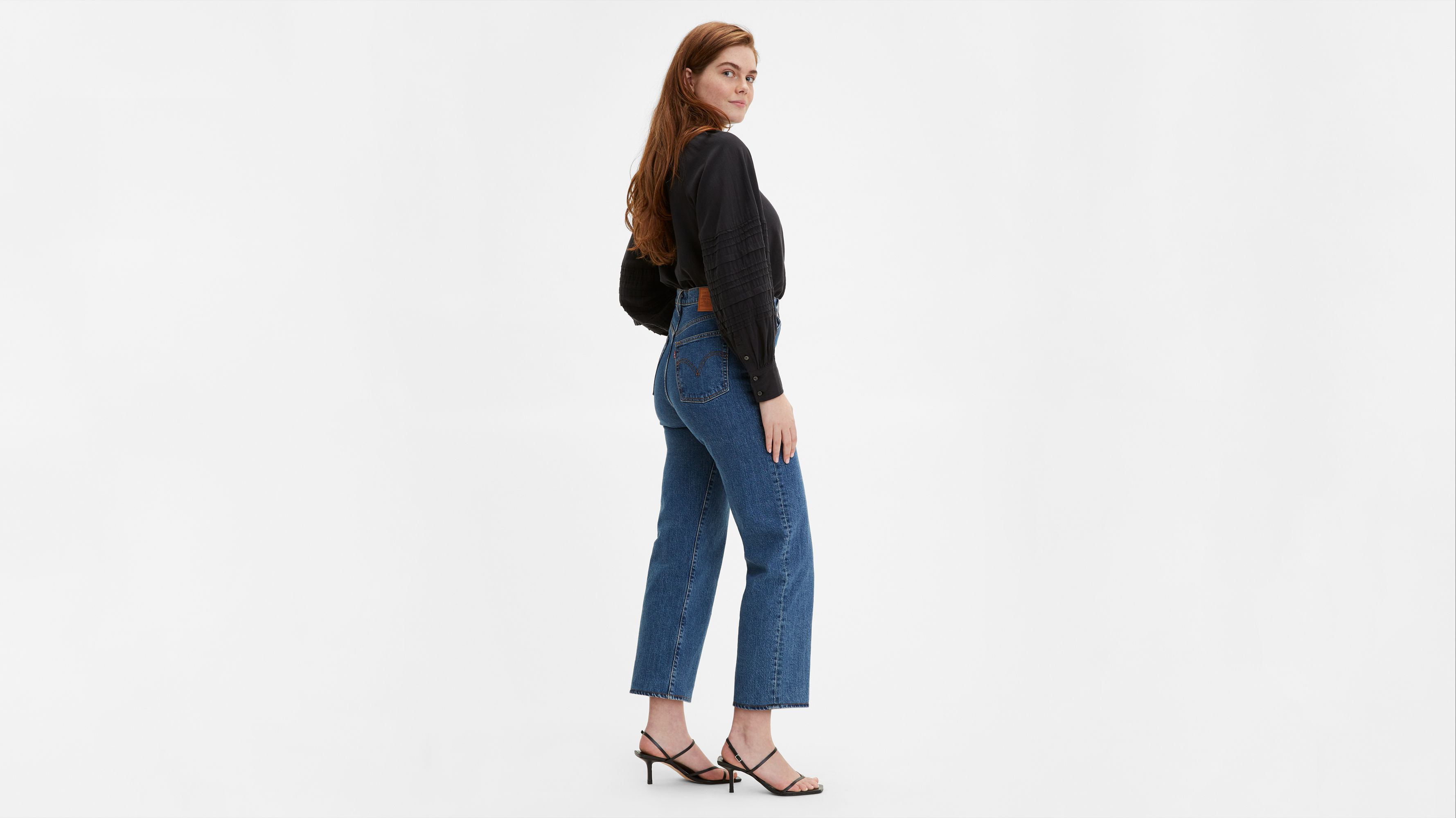 levis high waisted ribcage jeans