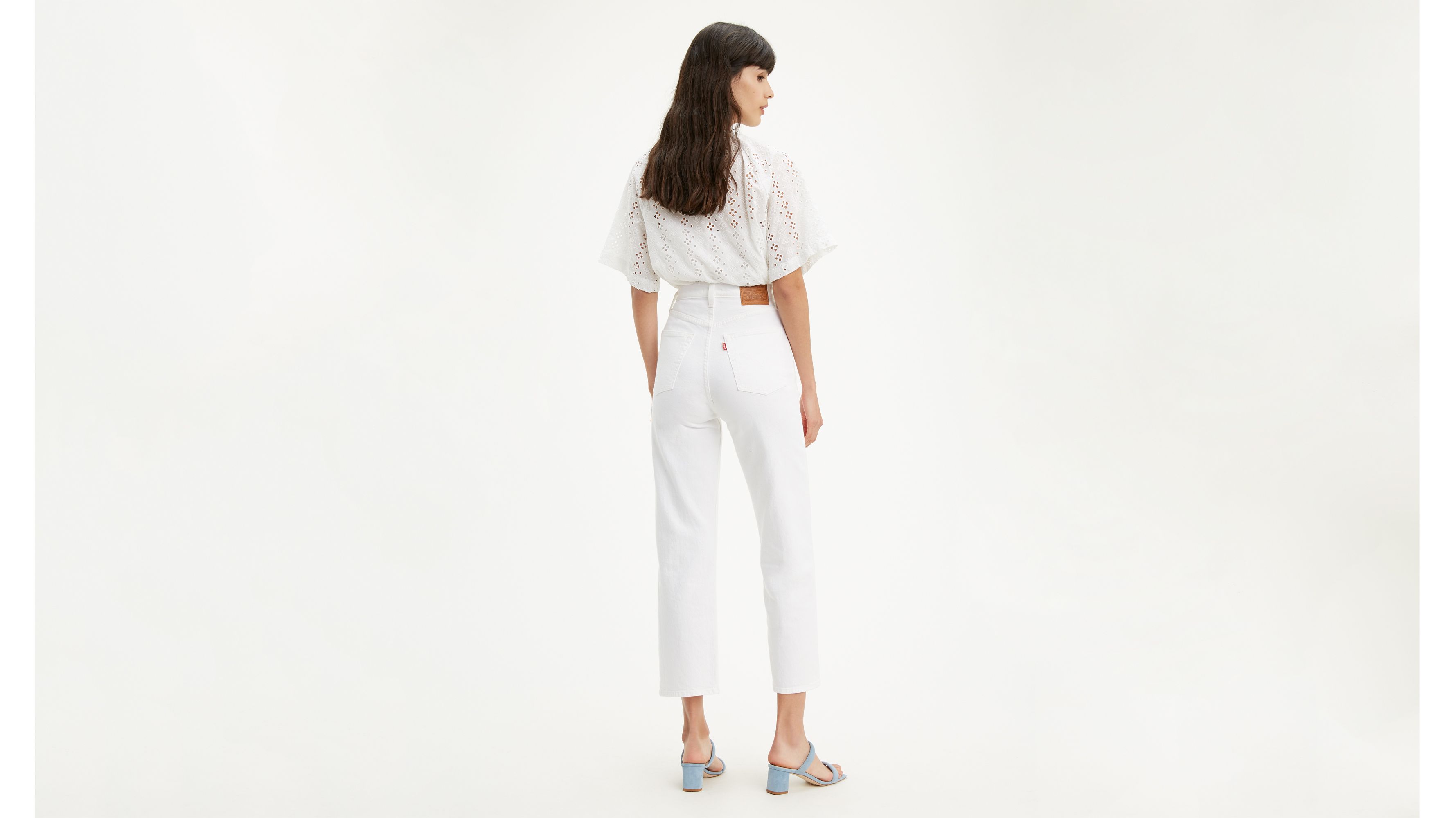 levis ribcage white