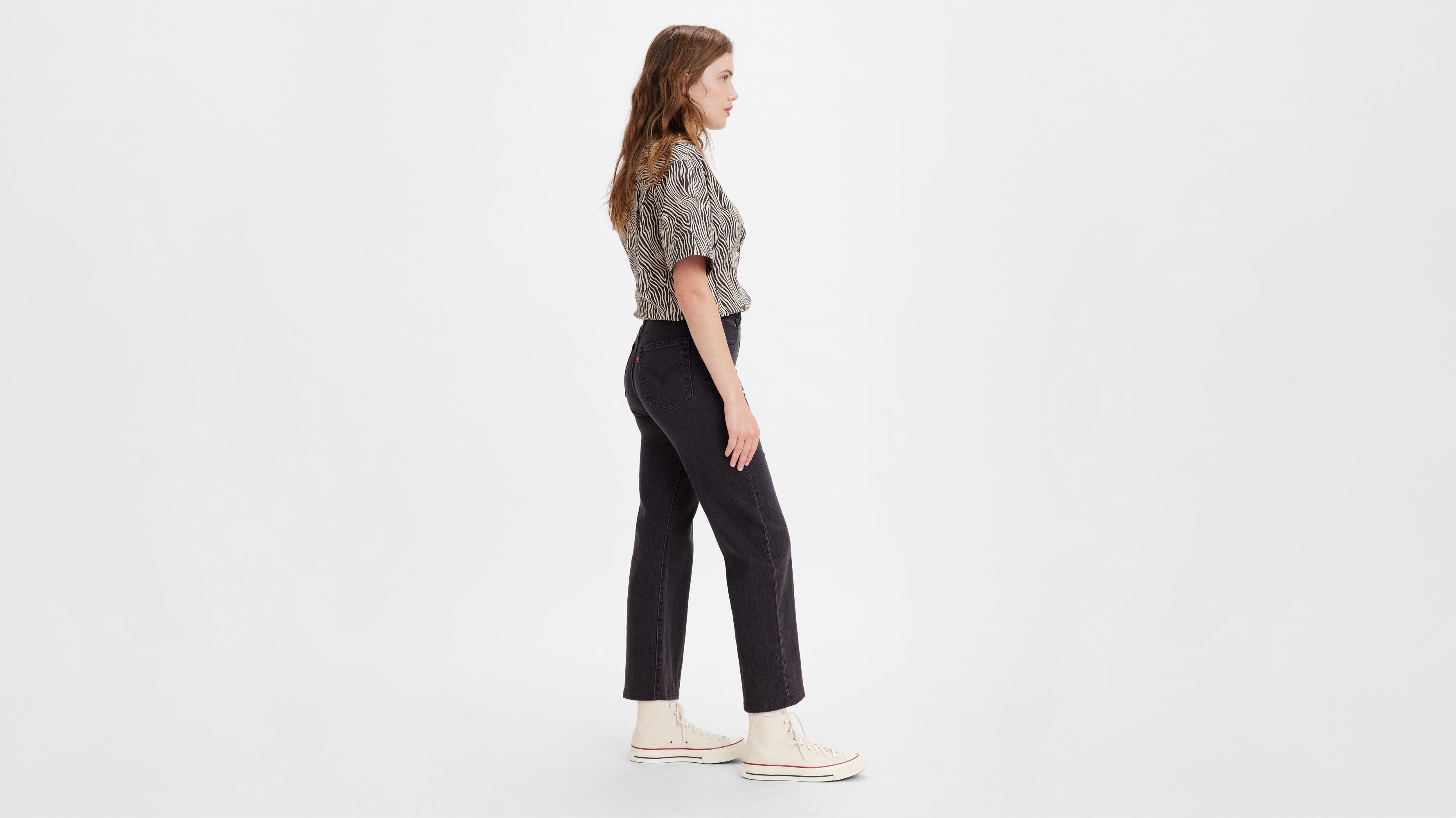 levi's premium ribcage straight ankle