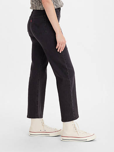 Ladies Levi’s Premium Jeans Ribcage Straight Ankle With Sequins 27/" Waist Black